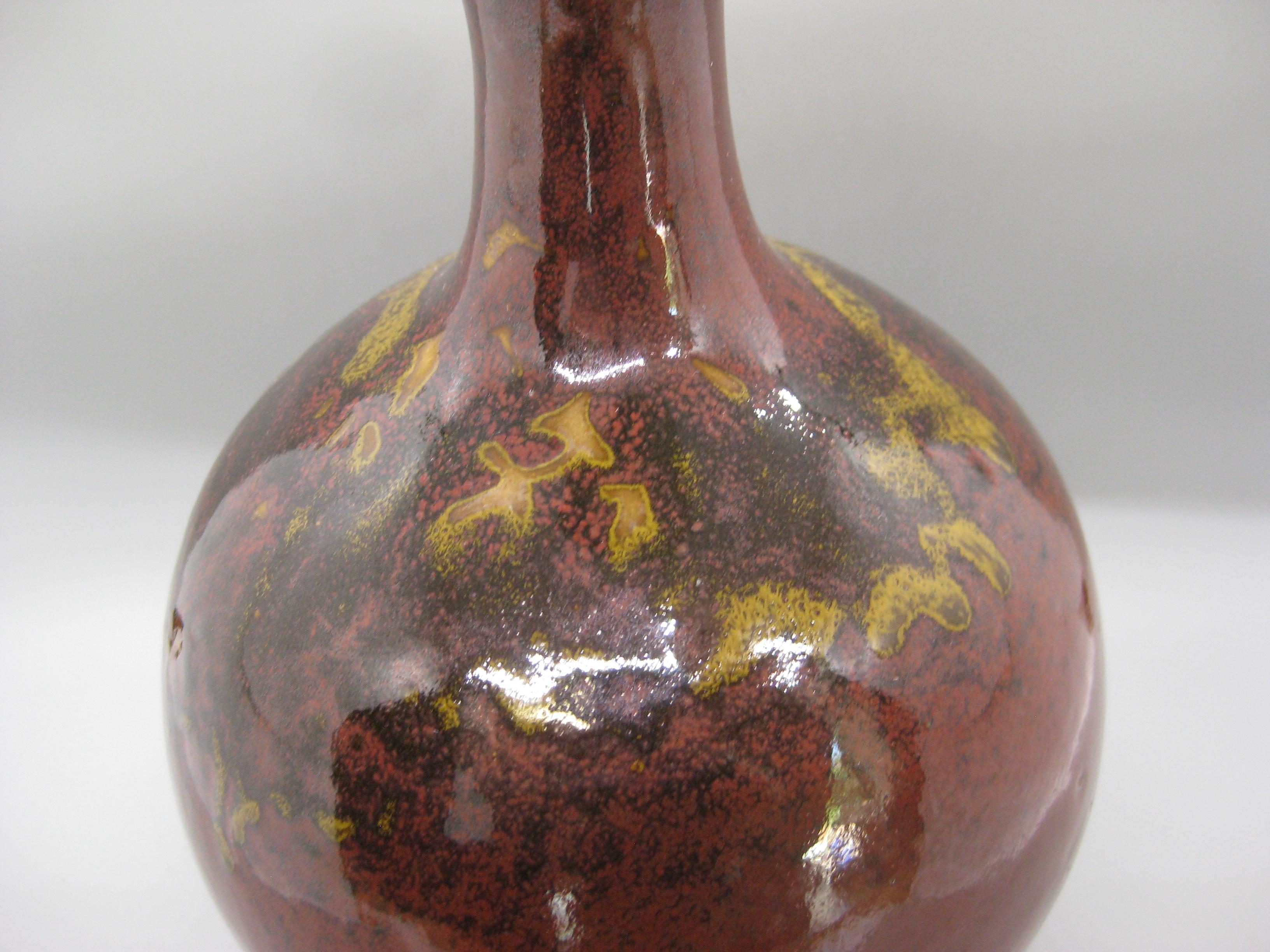 Martha Longenecker San Diego California Studio Pottery Vaso con smalto salino in vendita 10