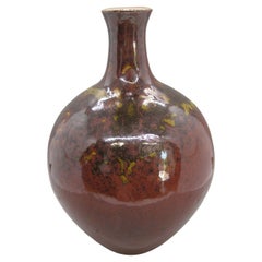 Martha Longenecker San Diego California Studio Pottery Salt Glaze Vase Vessel