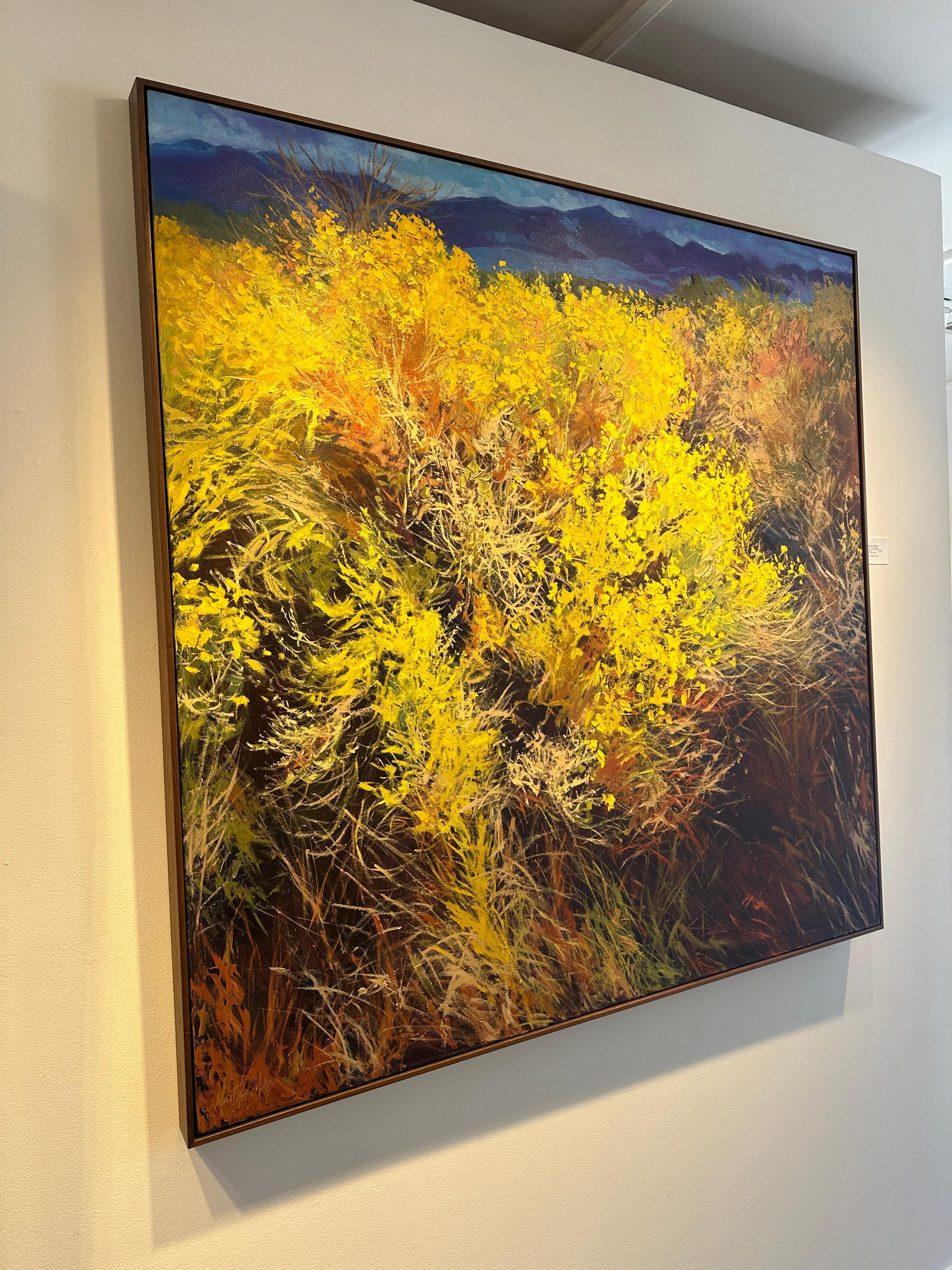 Arroyo Hondo Bloom - Contemporary Painting by Martha Mans