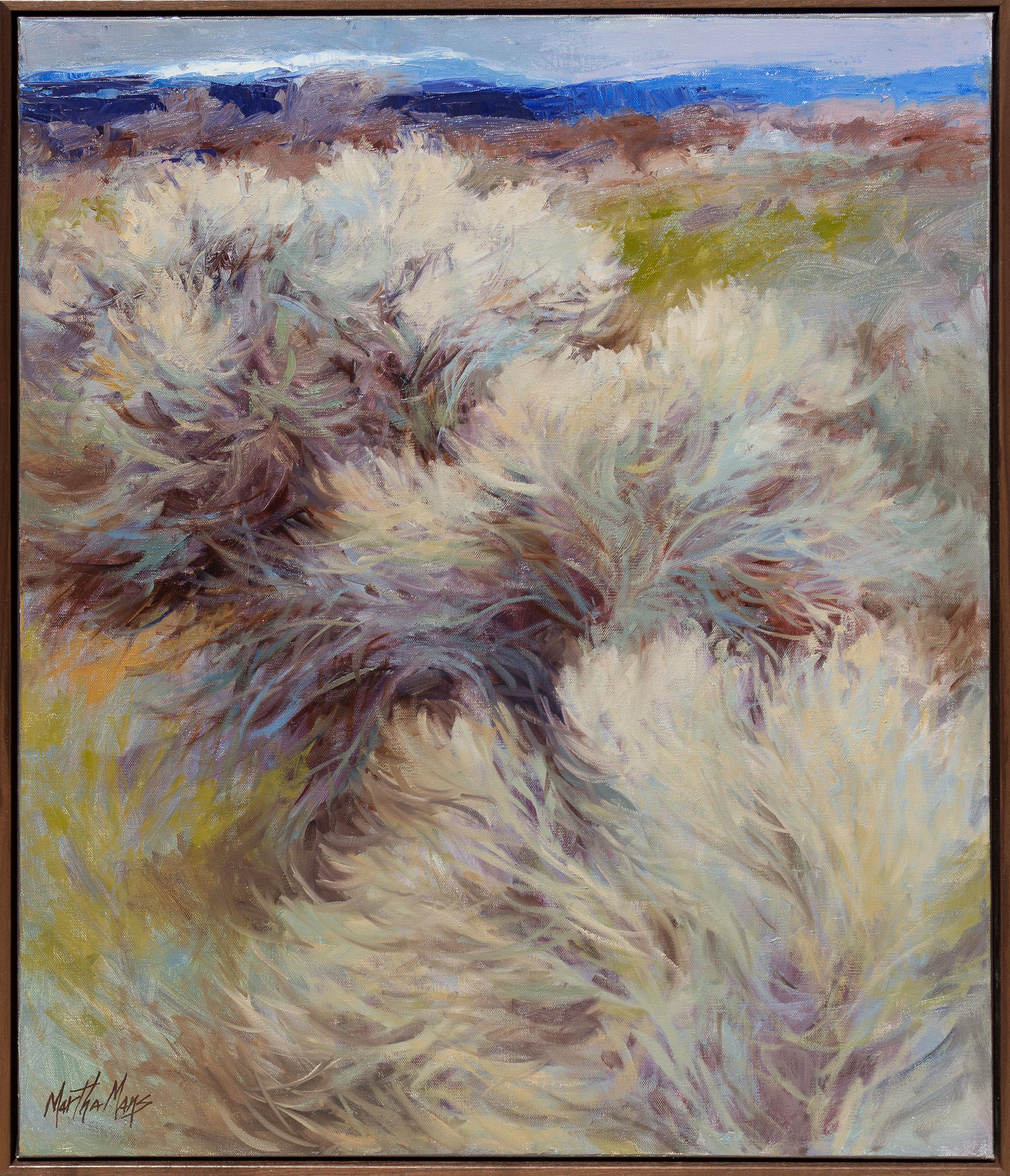 Martha Mans Landscape Painting - Chamisa Rhythms
