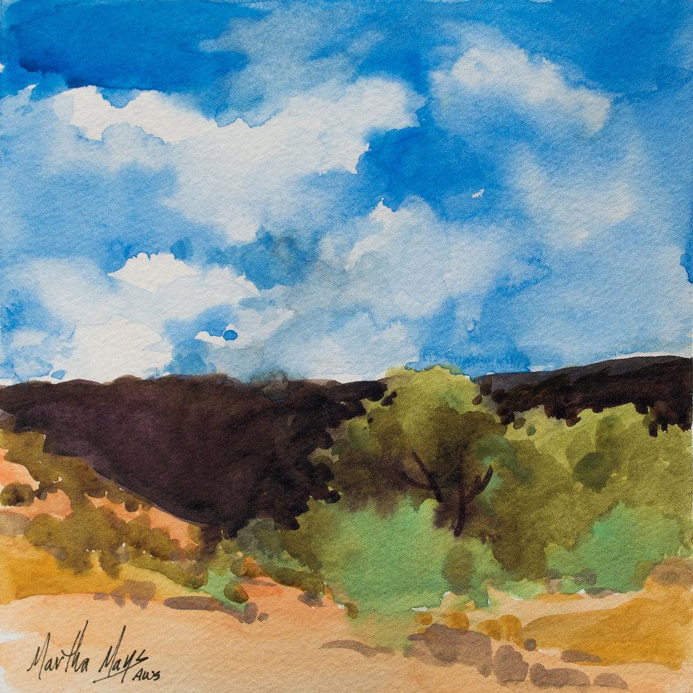 Martha Mans Landscape Painting - Cloud Rhythms