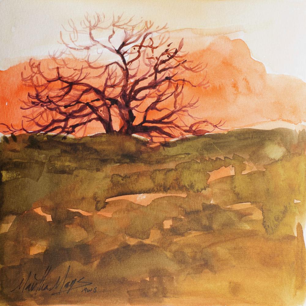 Landscape Painting Martha Mans - Ranch Ghost Ranch 8 