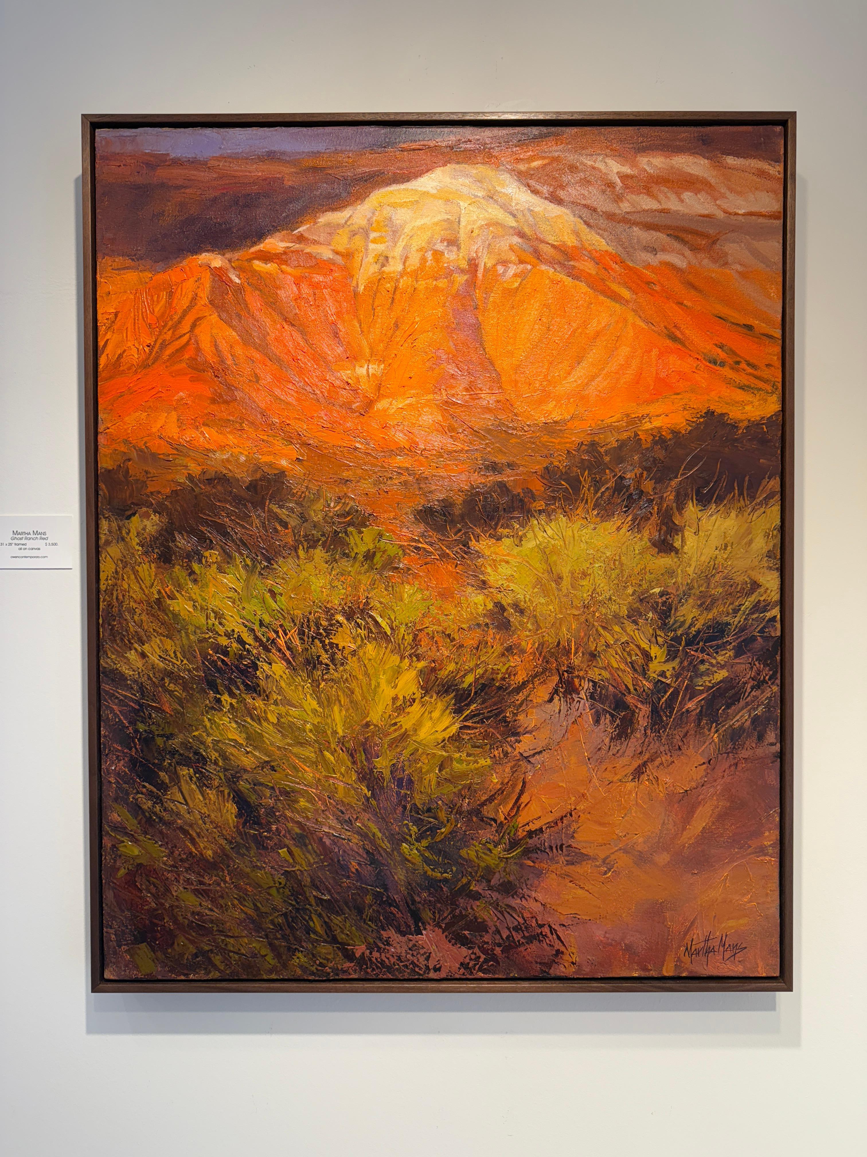 Ghost Ranch Red - Painting by Martha Mans