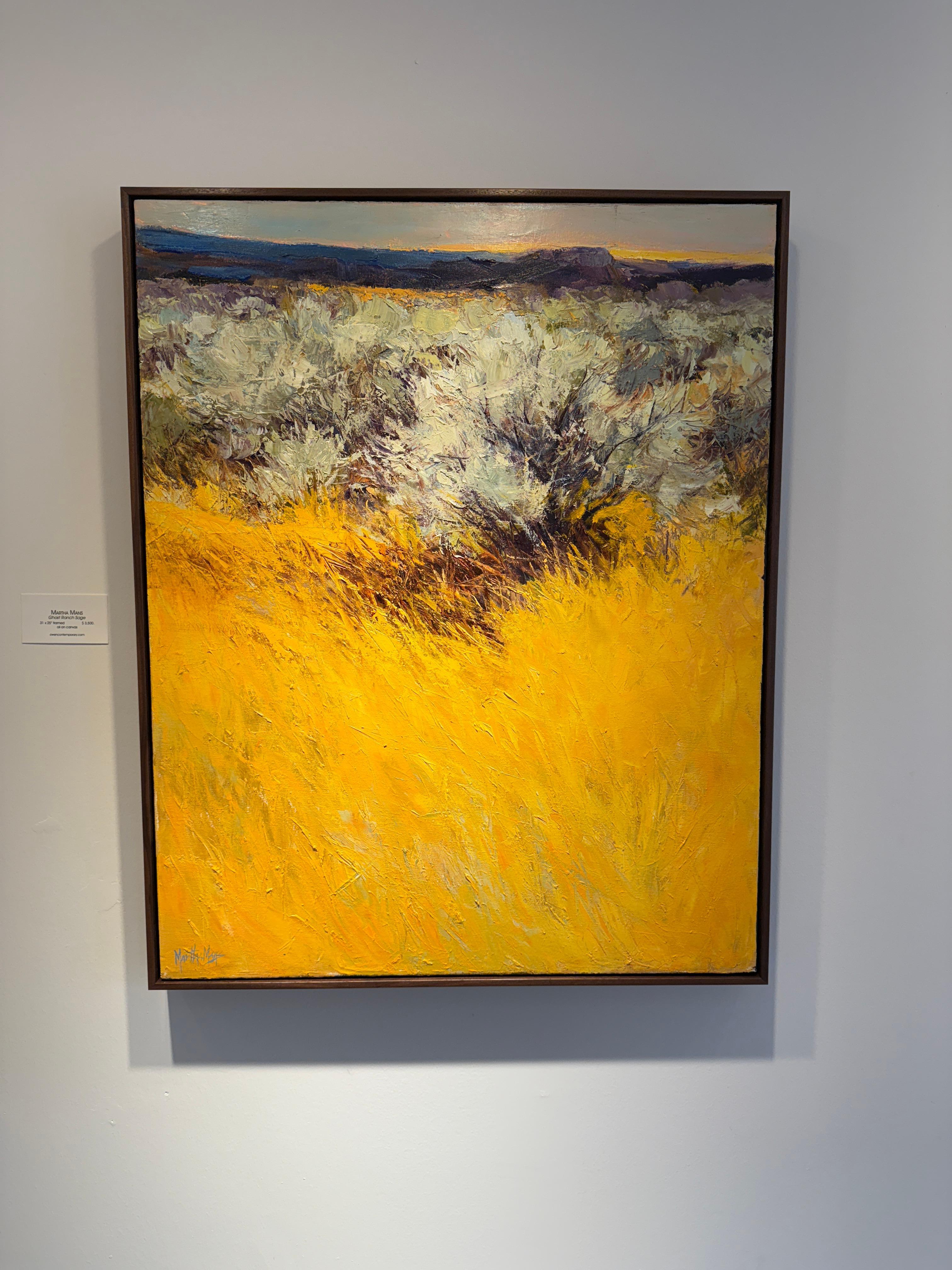 Ghost Ranch Sage - Painting by Martha Mans