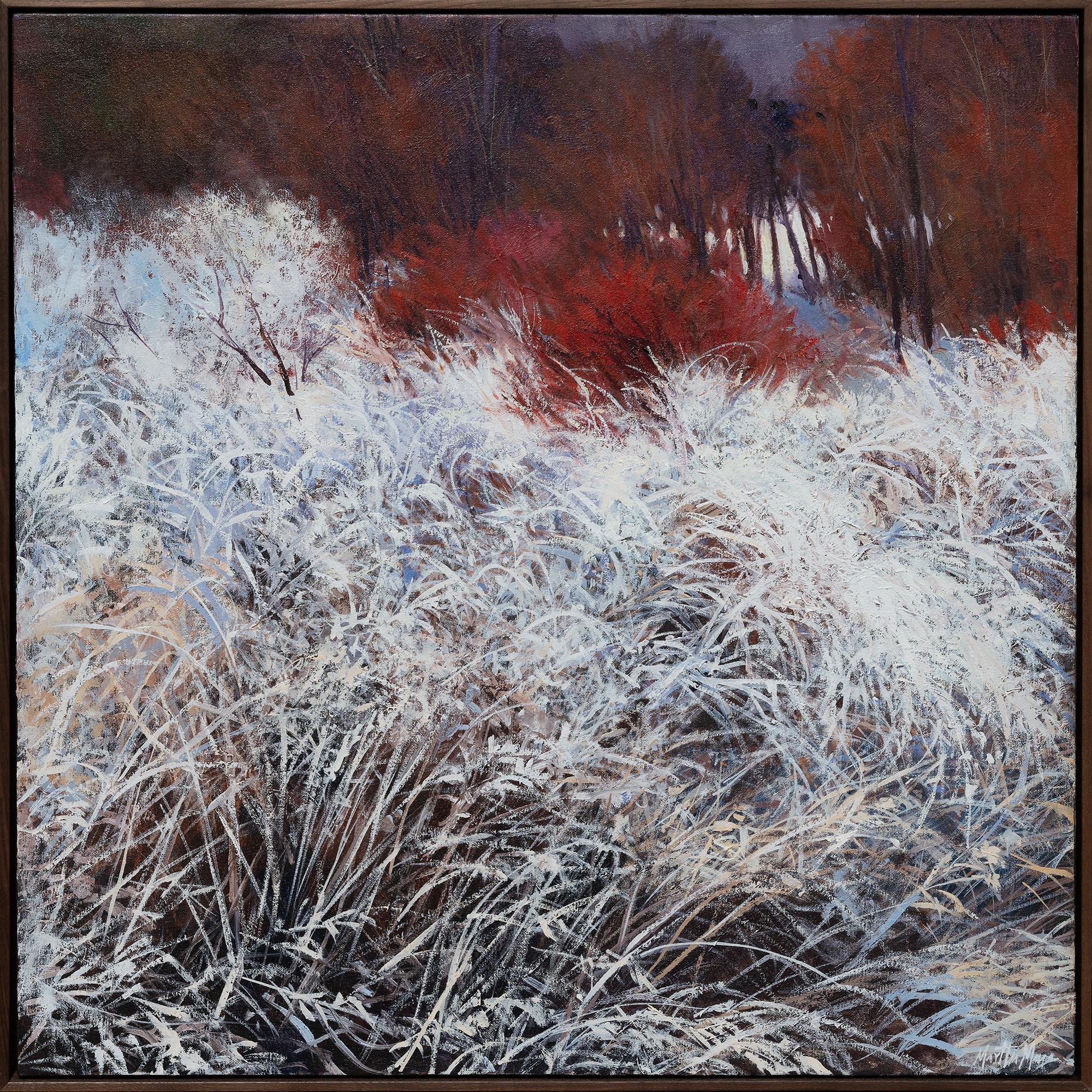 Martha Mans Landscape Painting - Morning Frost I, Taos