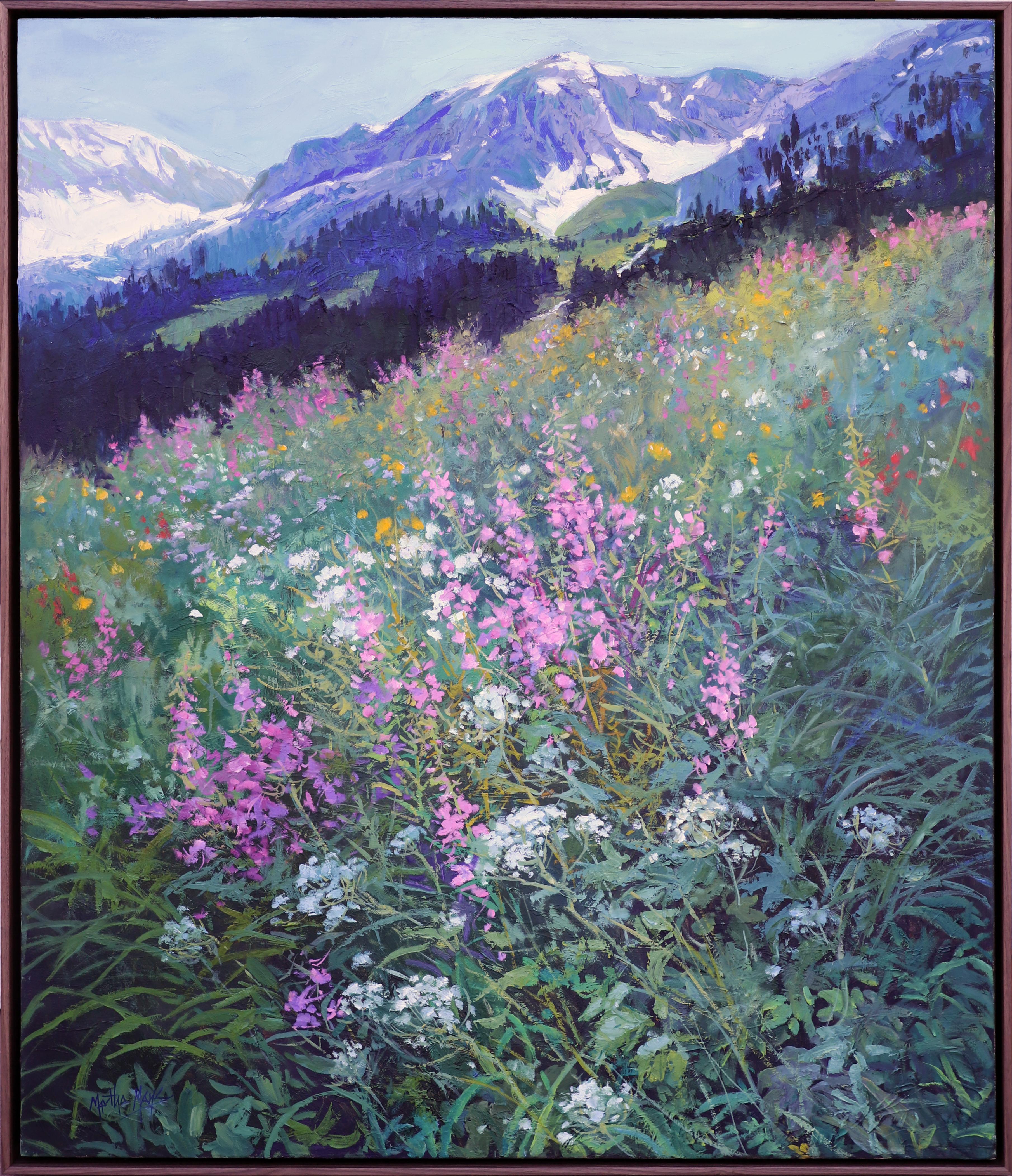 Landscape Painting Martha Mans - Prairie de montagne