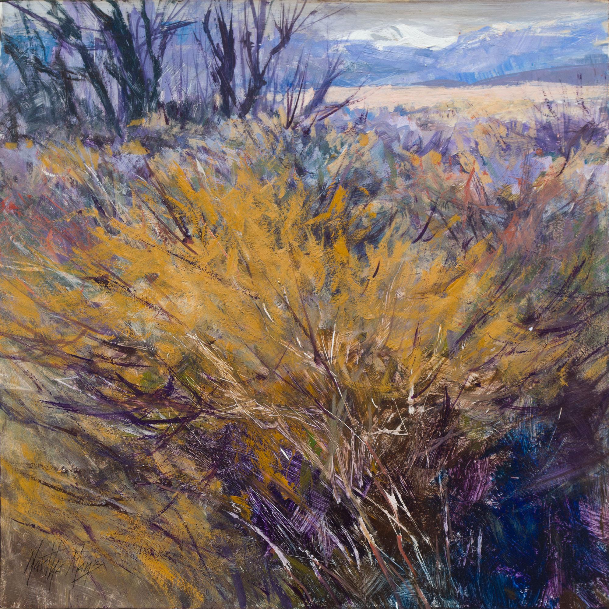 Martha Mans Landscape Painting - November Sage