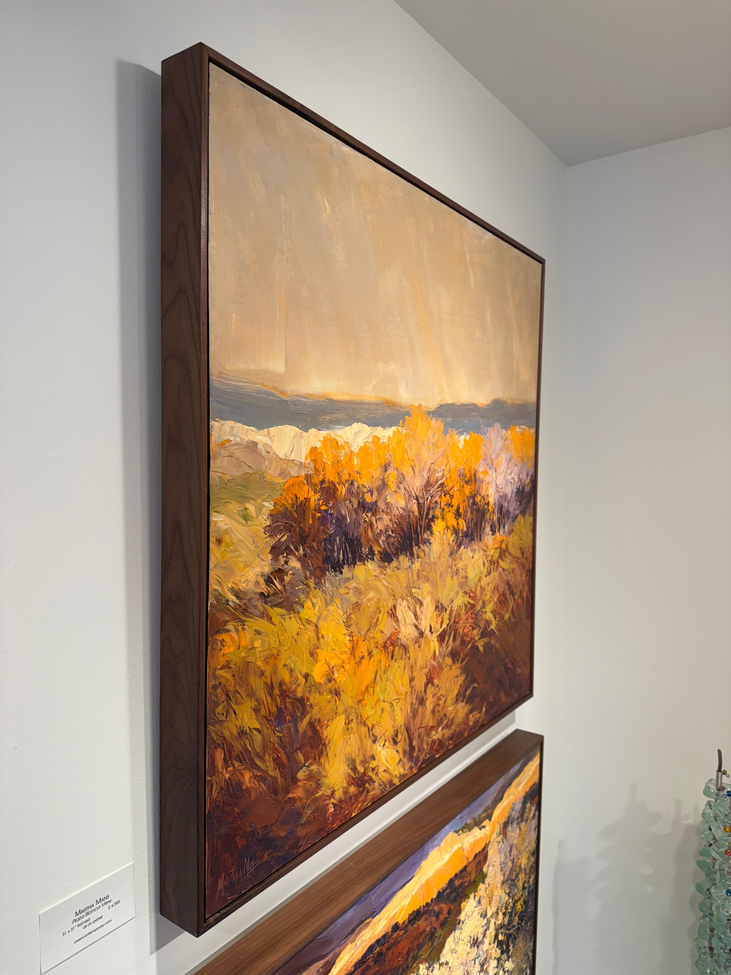 Vue de Plaza Blanca - Contemporain Painting par Martha Mans