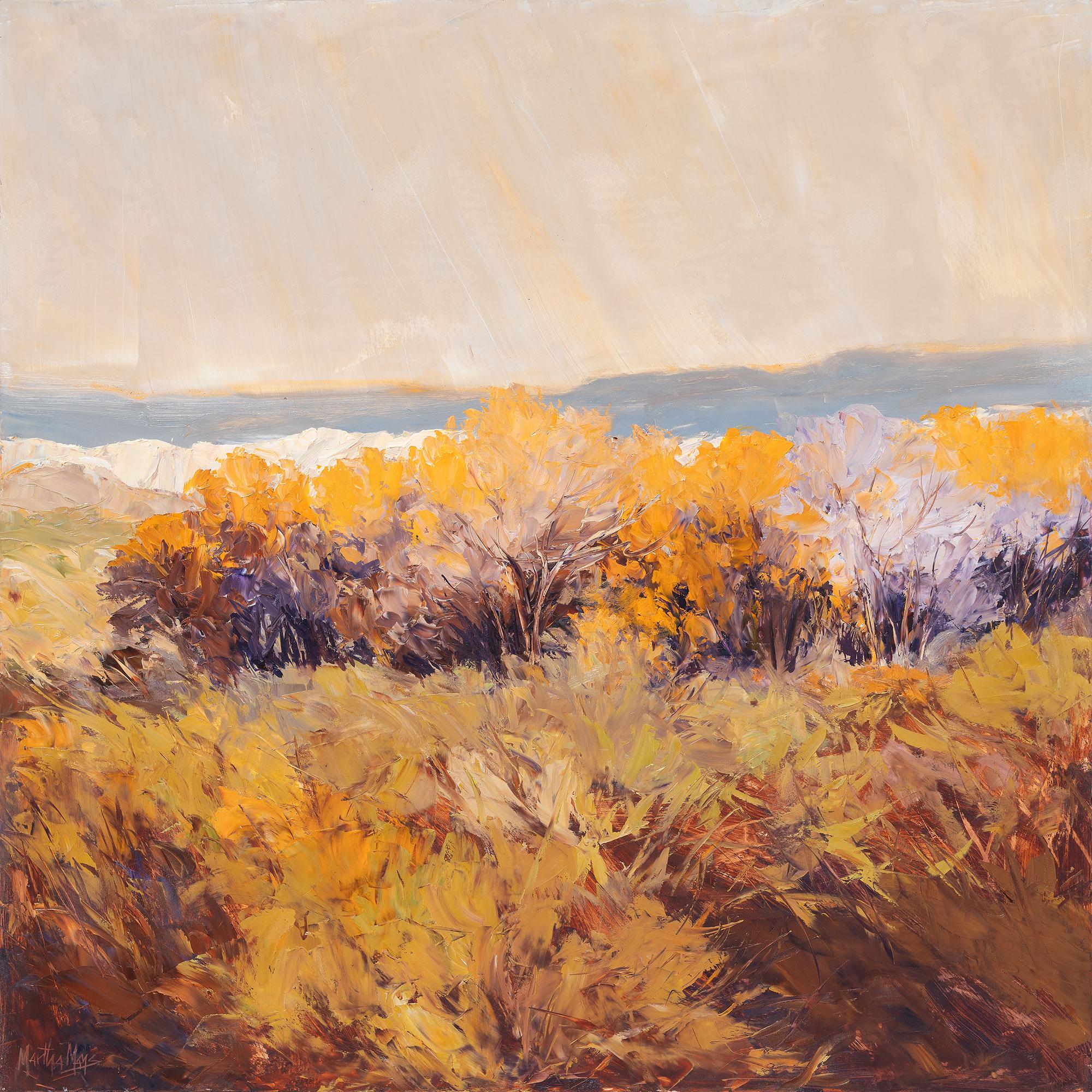 Landscape Painting Martha Mans - Vue de Plaza Blanca