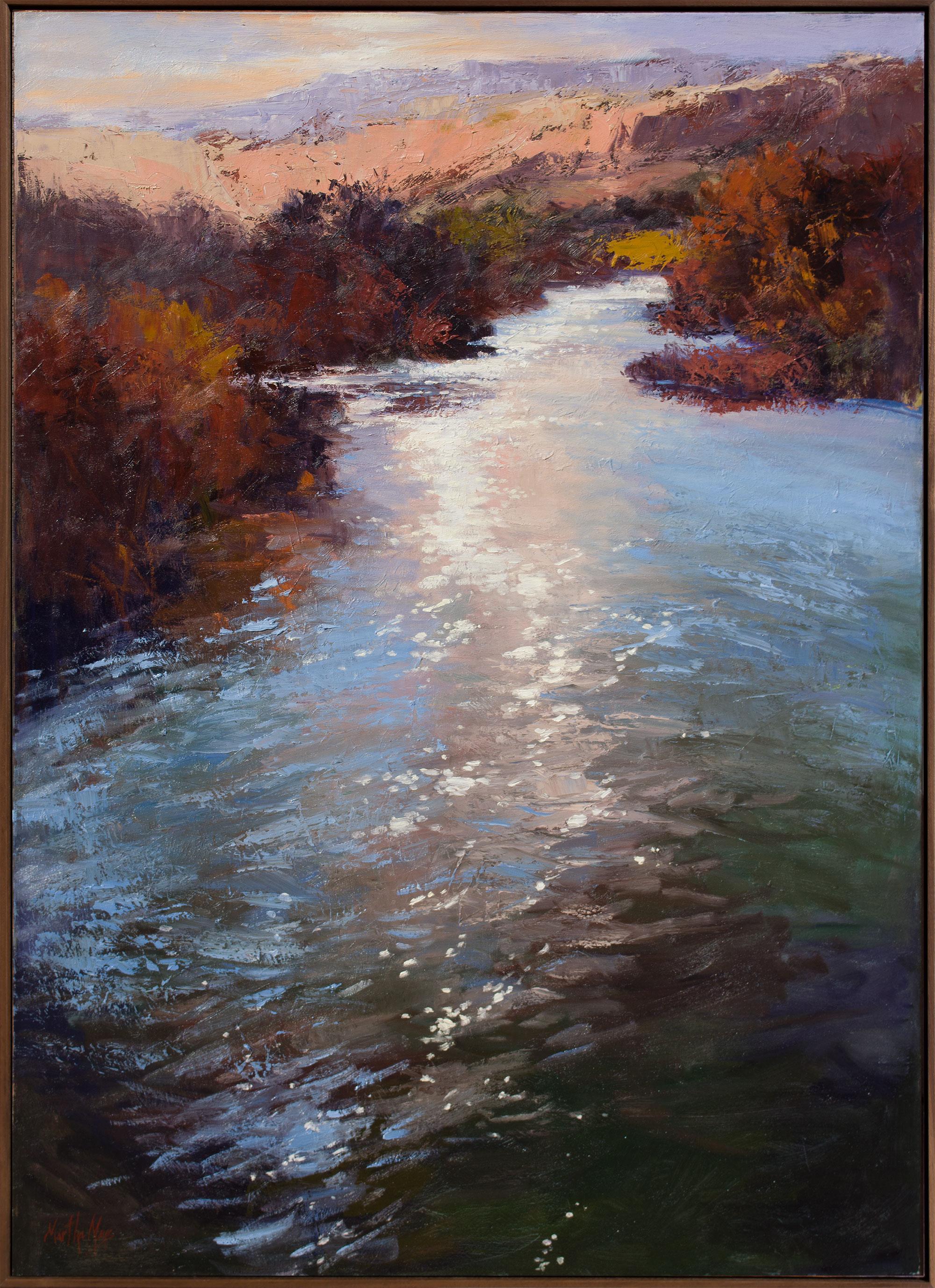 Martha Mans Landscape Painting - River Morning