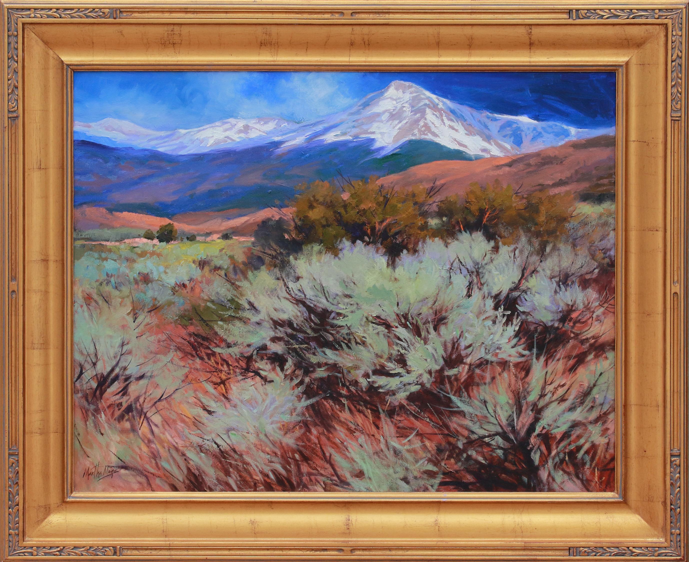 Sage and Ice - Painting by Martha Mans