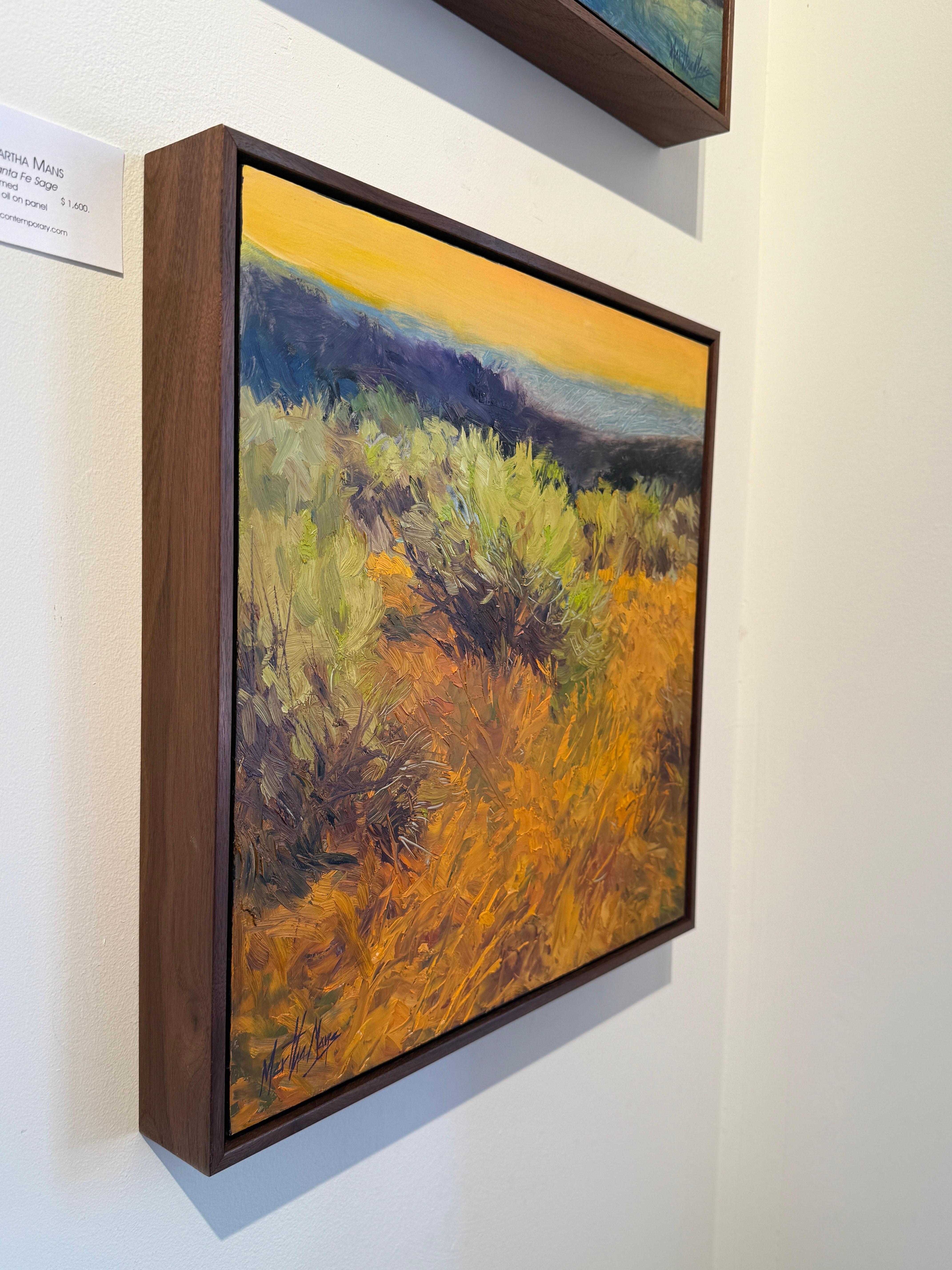 Santa Fe Sage (Zeitgenössisch), Painting, von Martha Mans