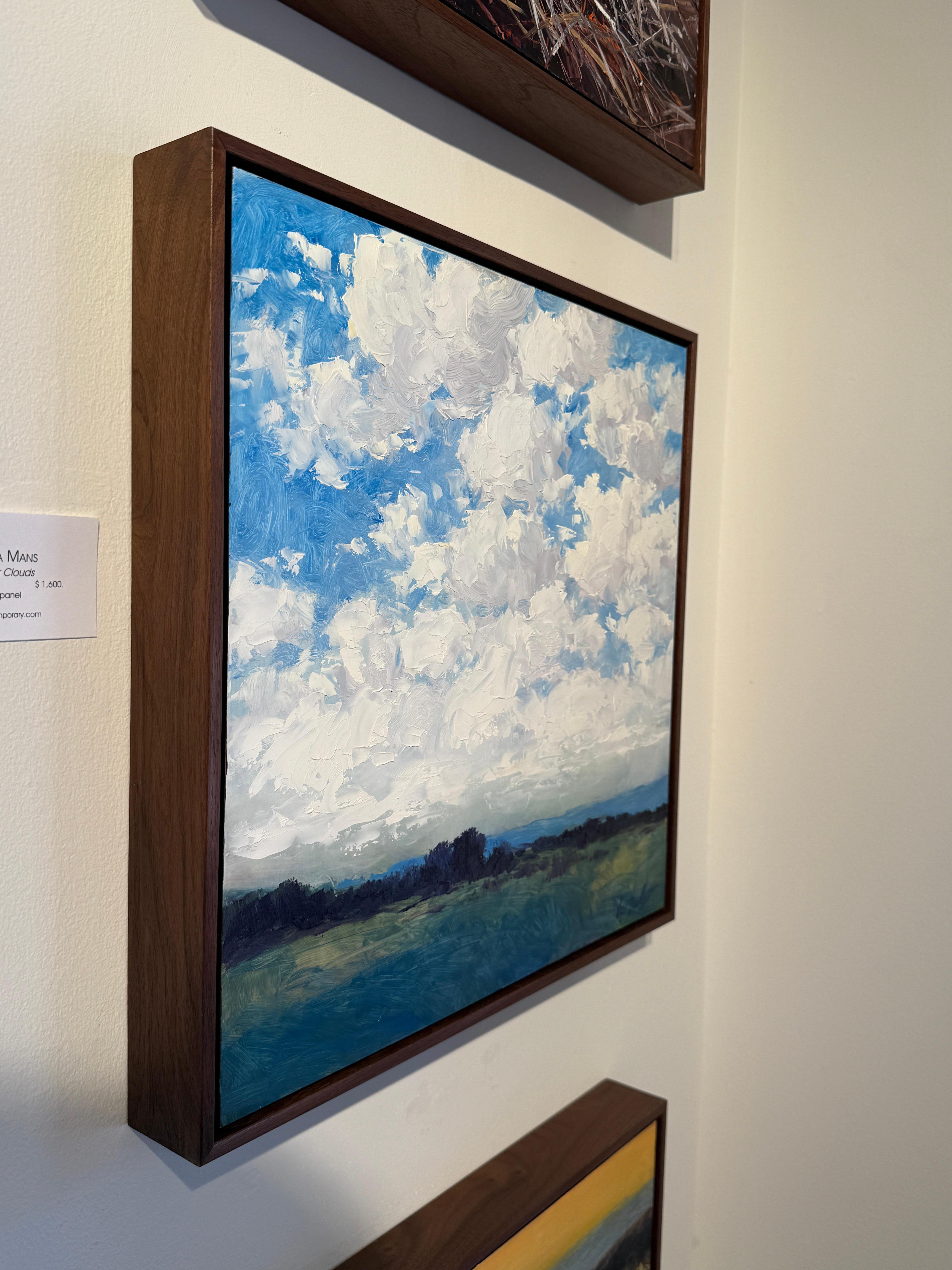 Summer Clouds - Contemporary Painting by Martha Mans