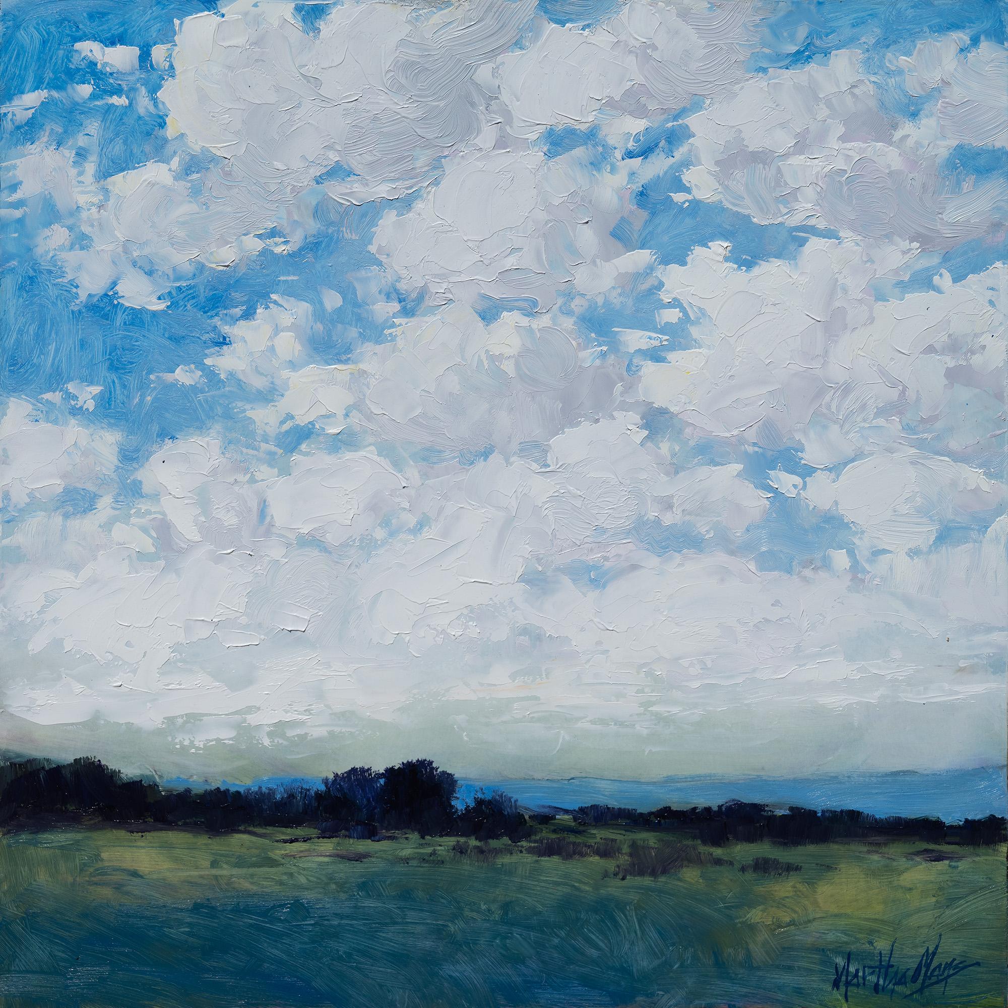 Landscape Painting de Martha Mans - Nubes de verano