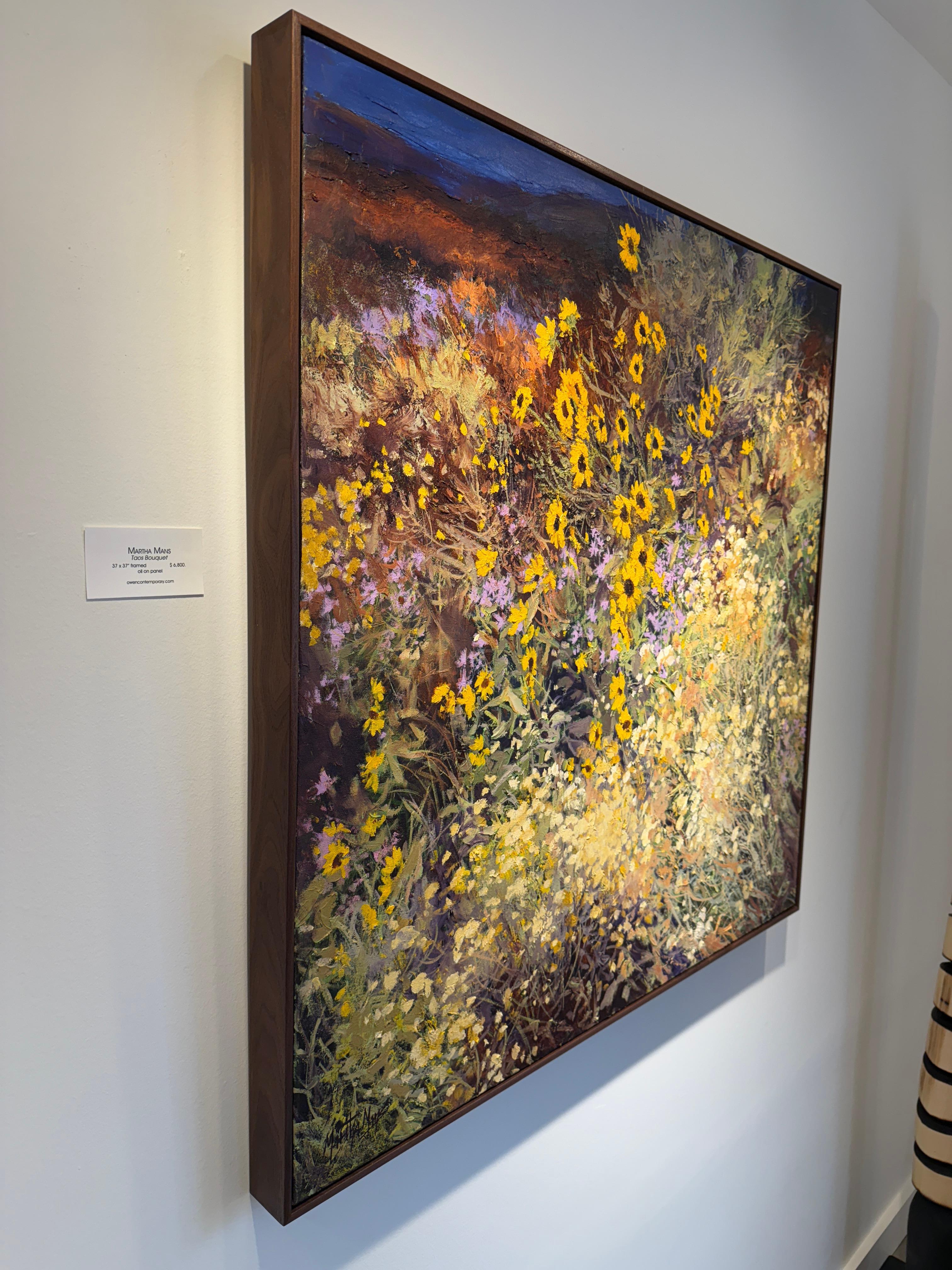 Taos Bouquet - Contemporary Painting by Martha Mans