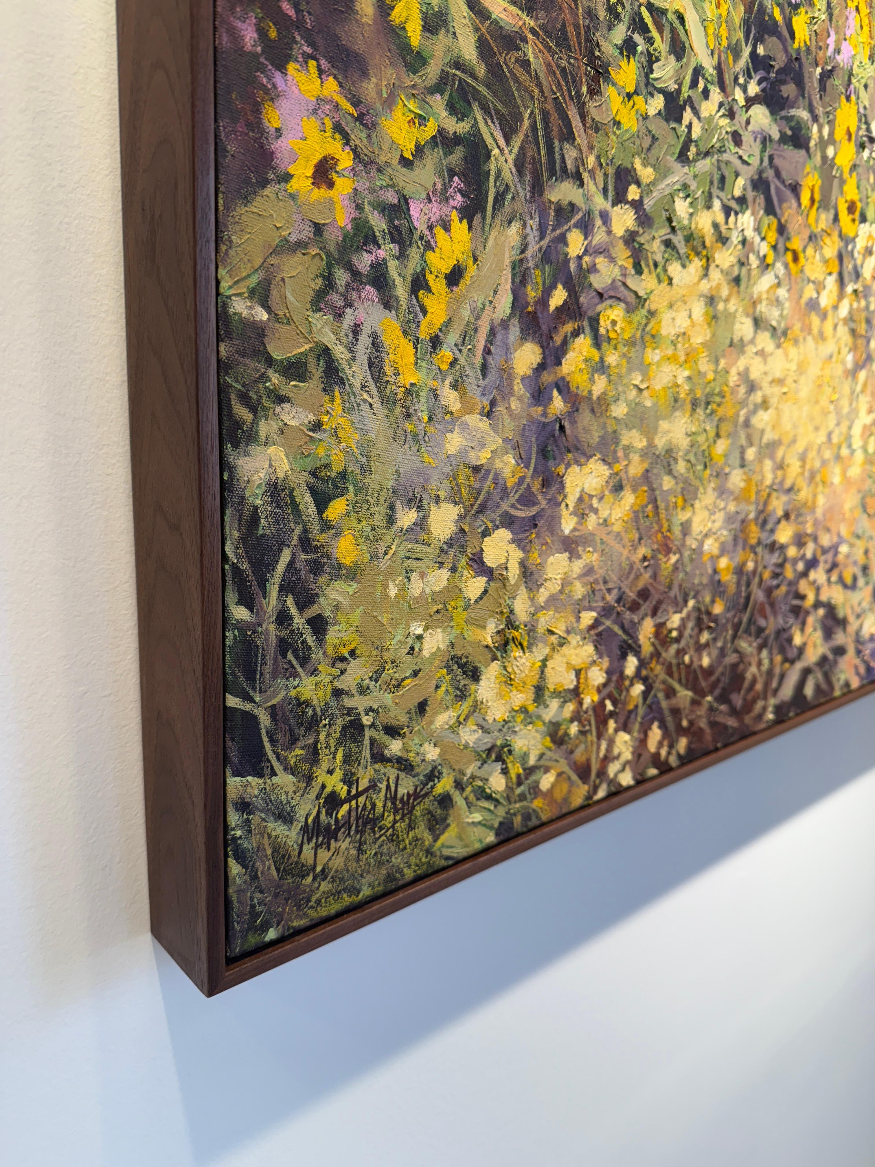 Taos Bouquet - Brown Landscape Painting by Martha Mans