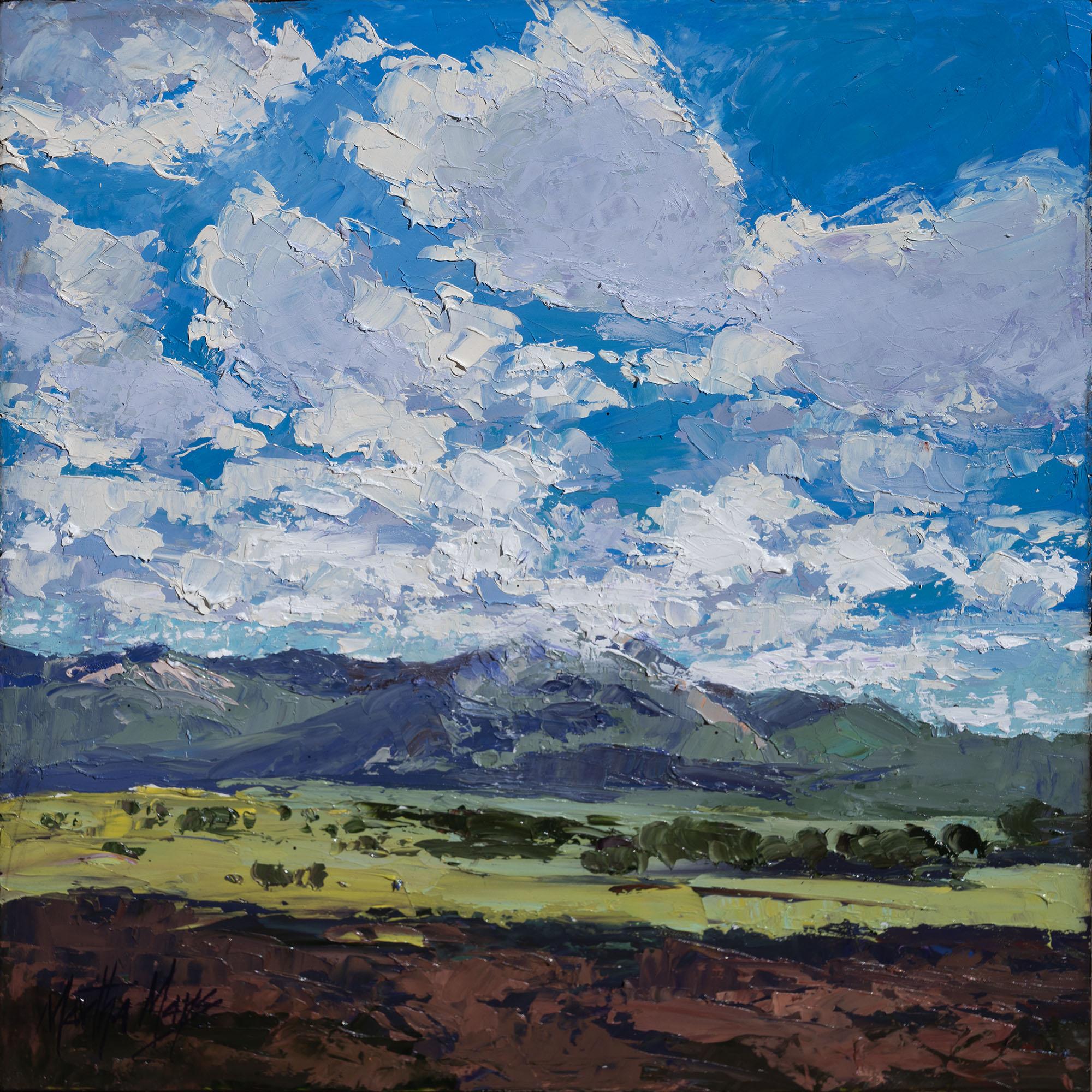 Landscape Painting Martha Mans - Nuages de Taos