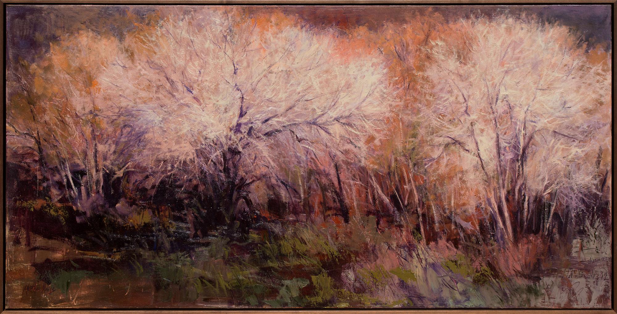 Martha Mans Landscape Painting - The Edge of Autumn