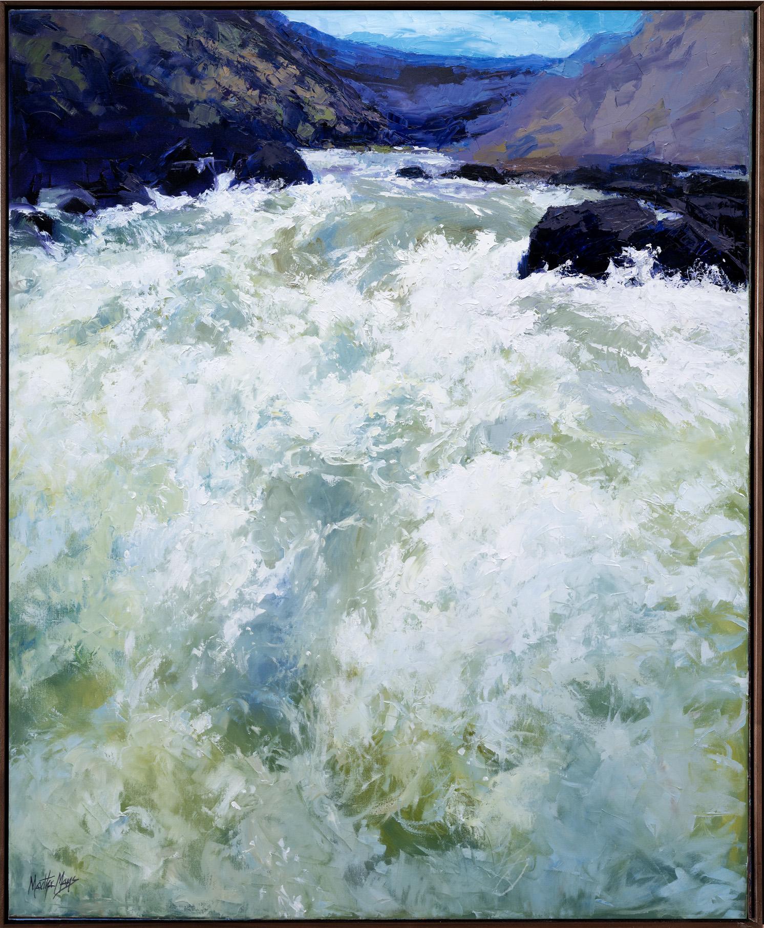 Martha Mans Landscape Painting - Thundering Waters