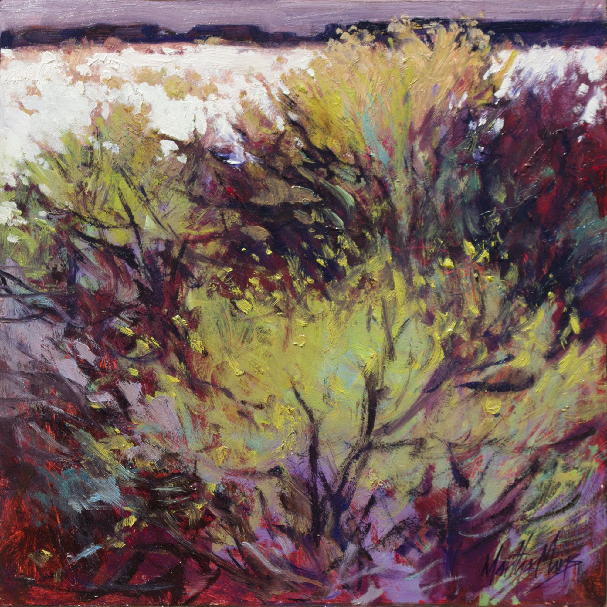 Landscape Painting Martha Mans - Véritable sauge d'hiver