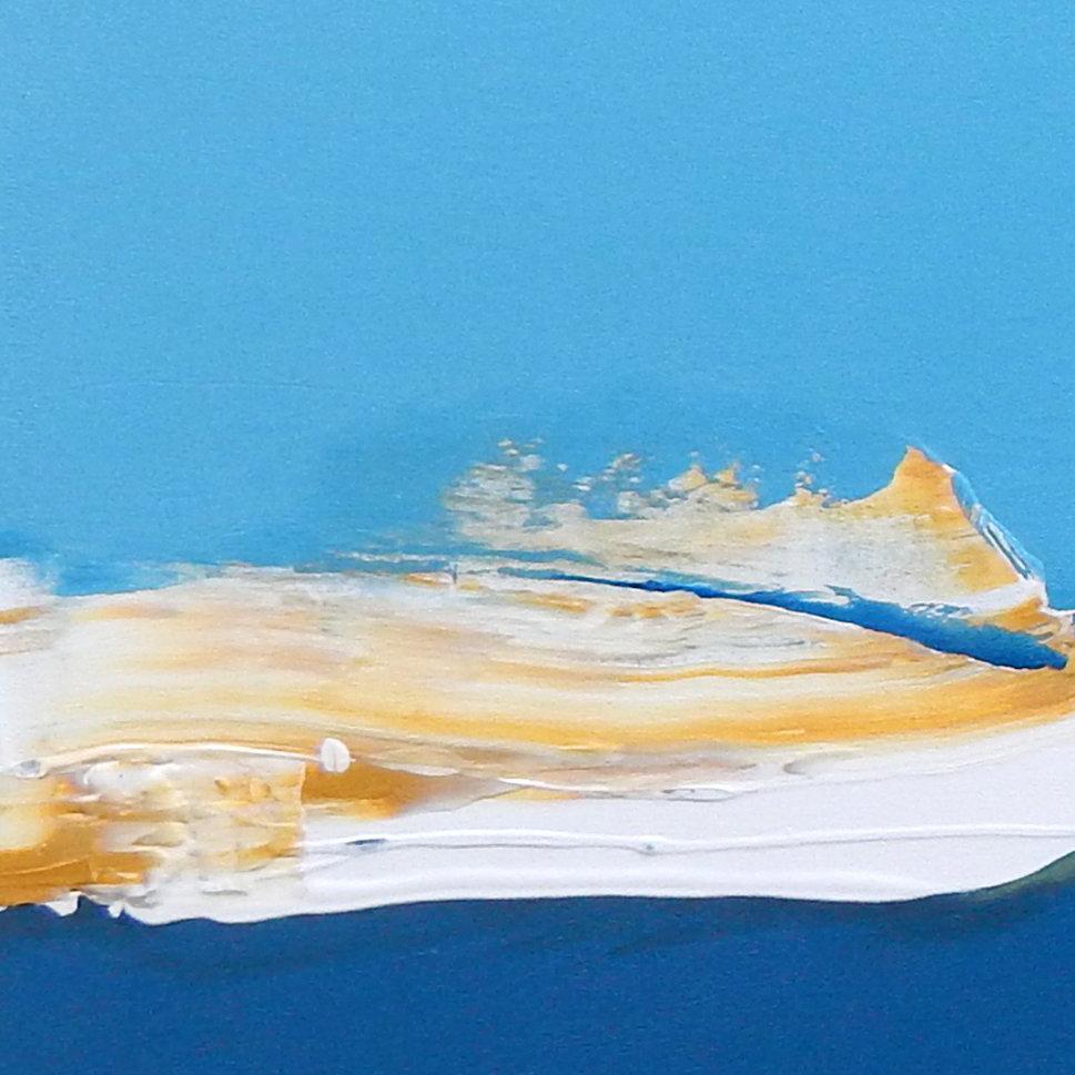 Sunrise at Shelter Island - Abstract Painting by Martha McAleer