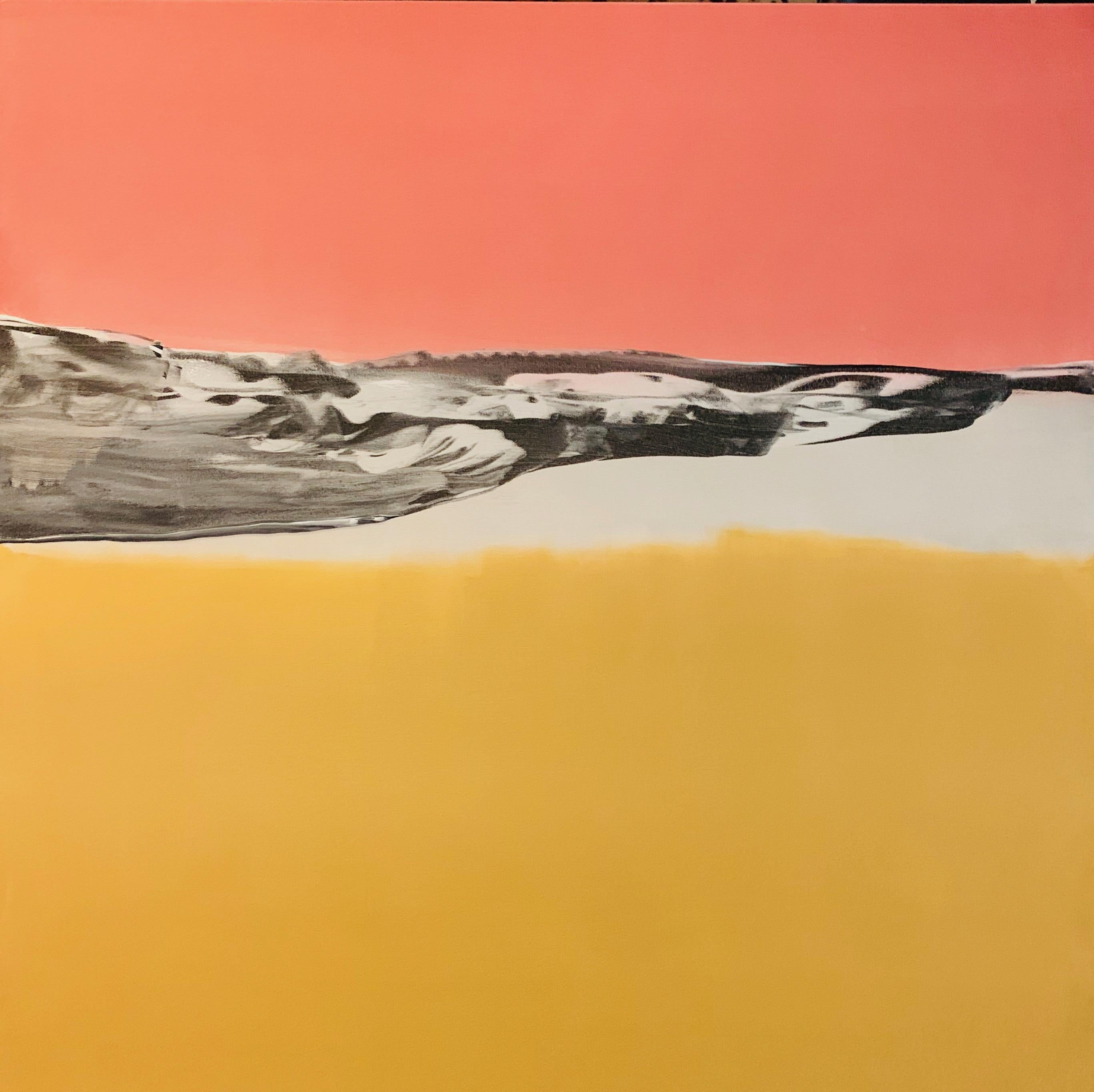 Martha McAleer Abstract Painting - Montauk Cliffs 1