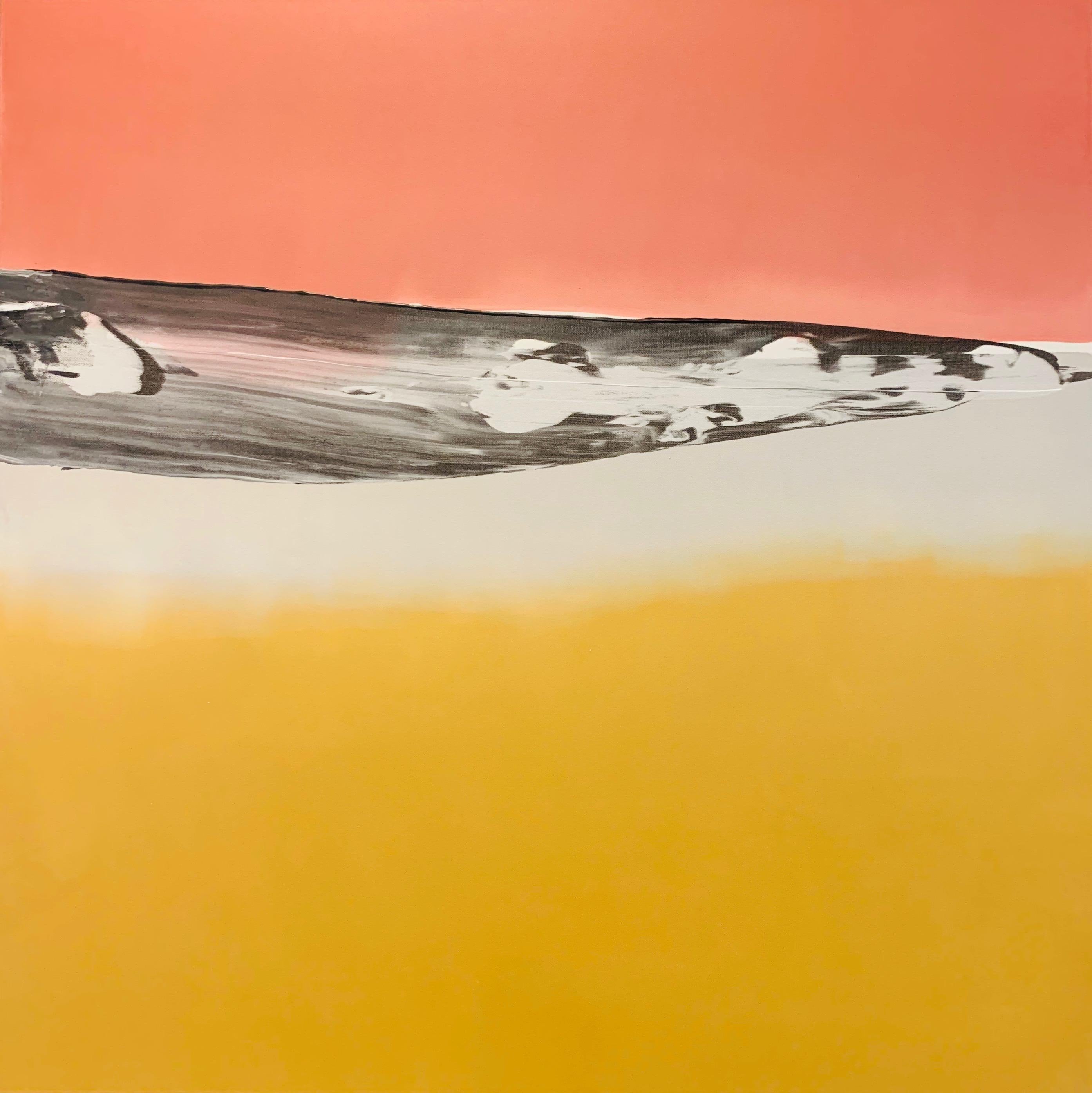 Martha McAleer Abstract Painting - Montauk Cliffs 2