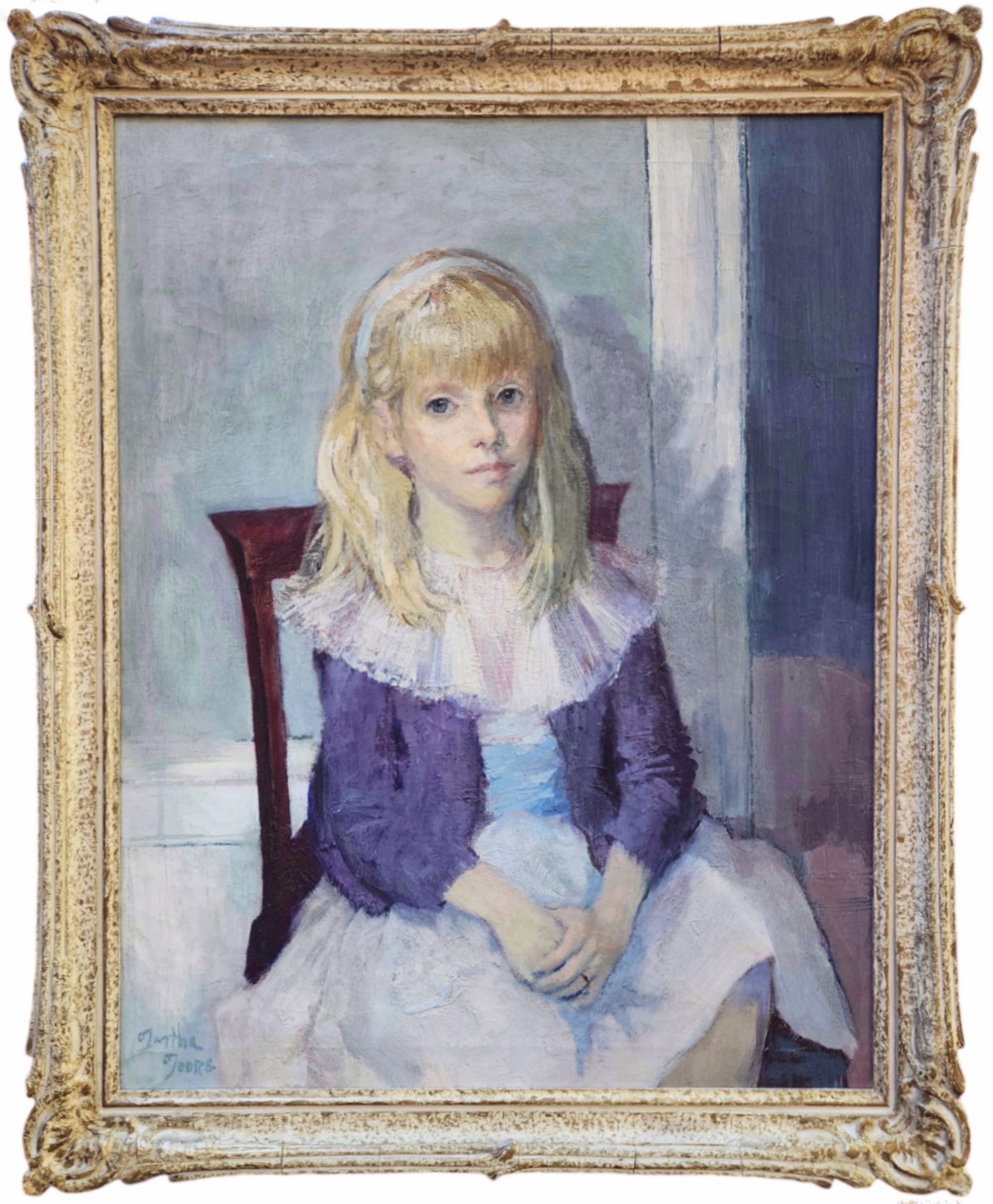Portrait Painting di Martha Moore - Patricia, Ritratto di una ragazza