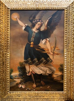 "San Miguel" Peruvian Cusco School Depiction of Saint Michael by Martha Ochoa