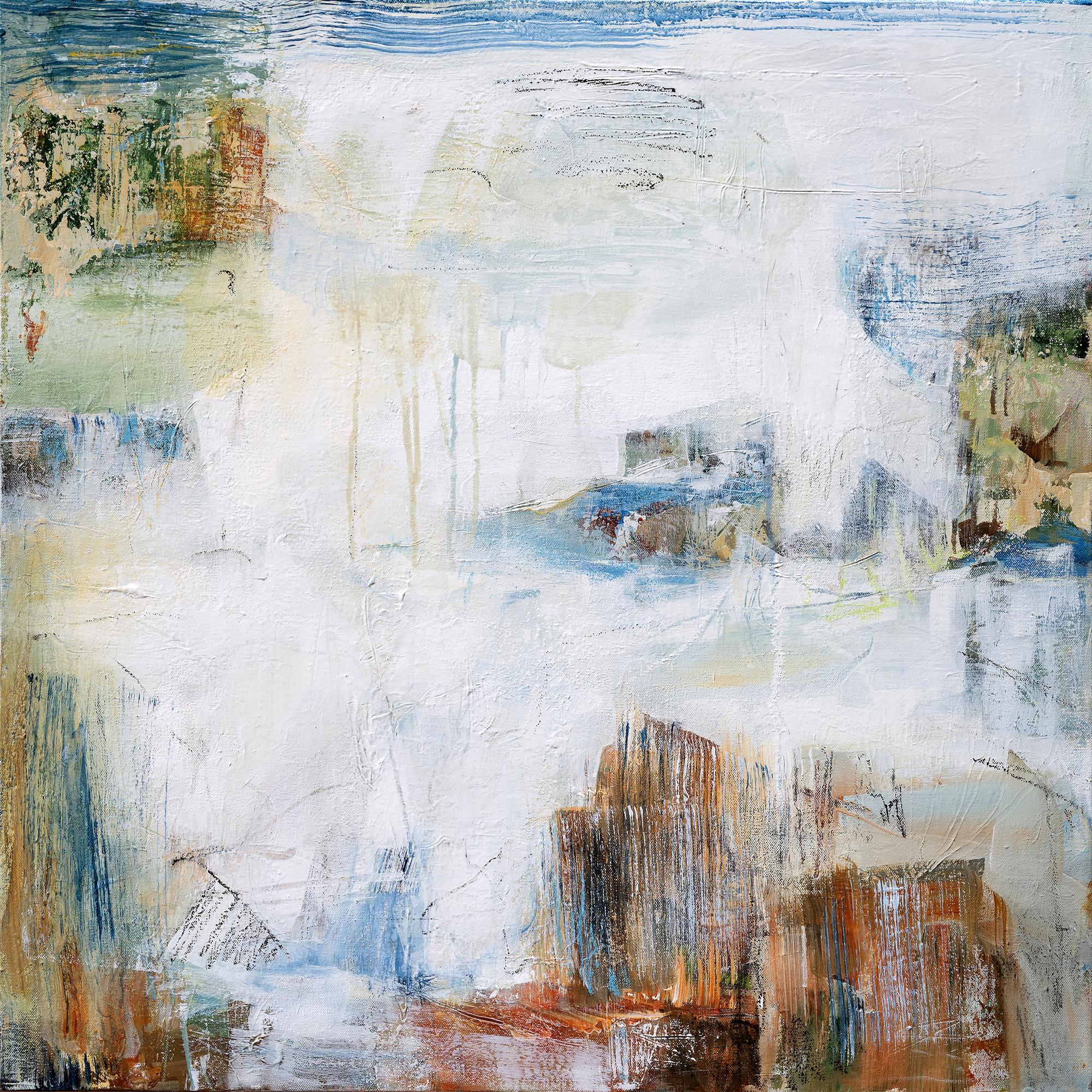 Abstract Painting di Martha Rea Baker - Sussurri del Canyon