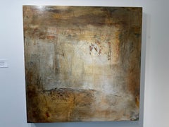 Chronos VI Abstract Painting, Acrylic on Canvas, 30x30, 21st Century