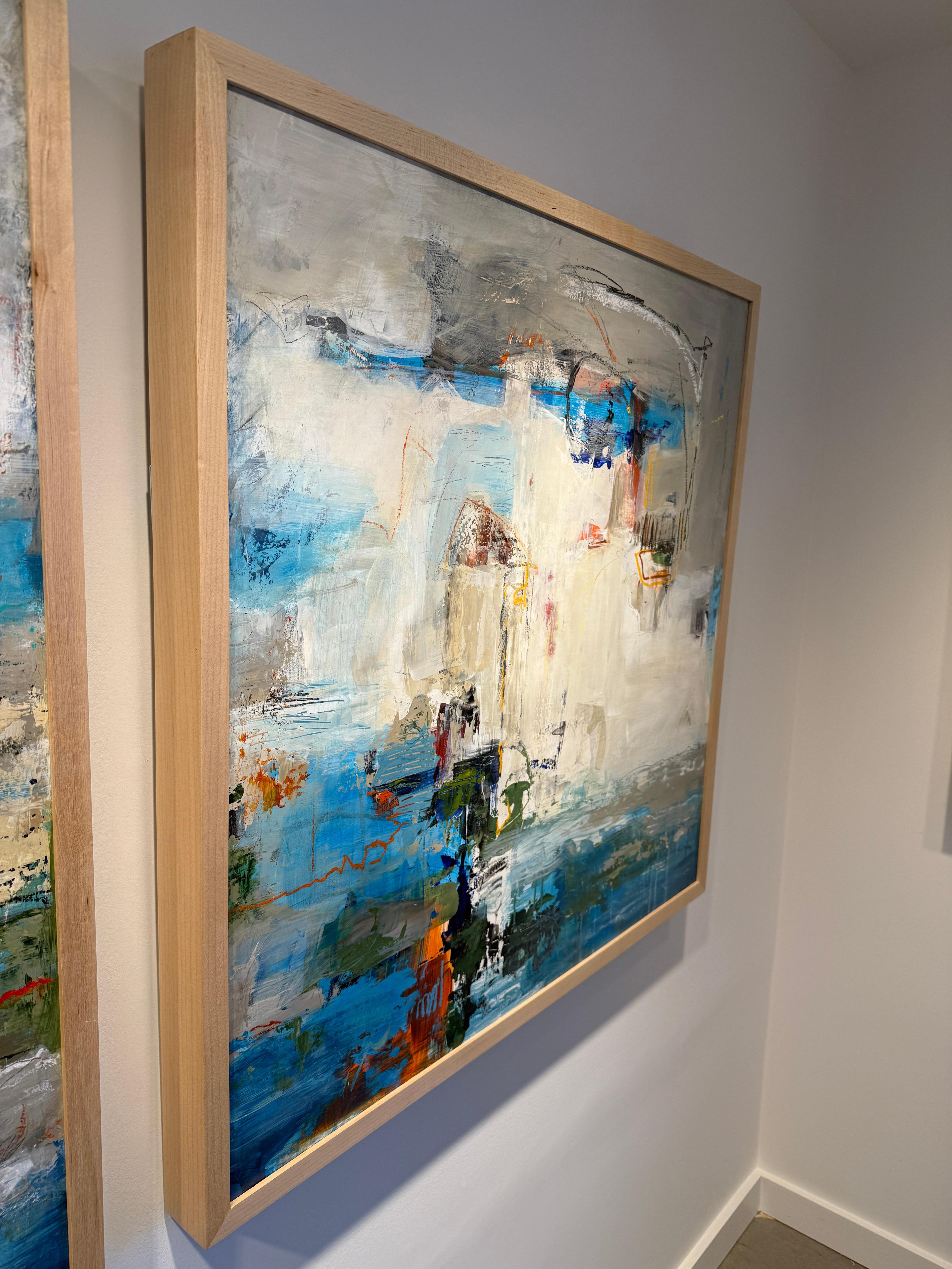 Dordogne Memory II - Abstract Painting by Martha Rea Baker