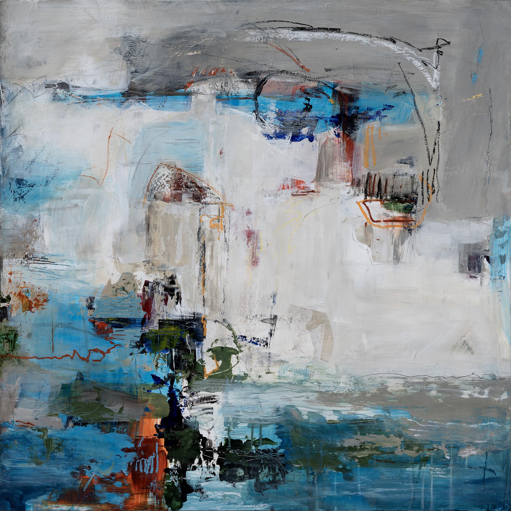Martha Rea Baker Abstract Painting - Dordogne Memory II