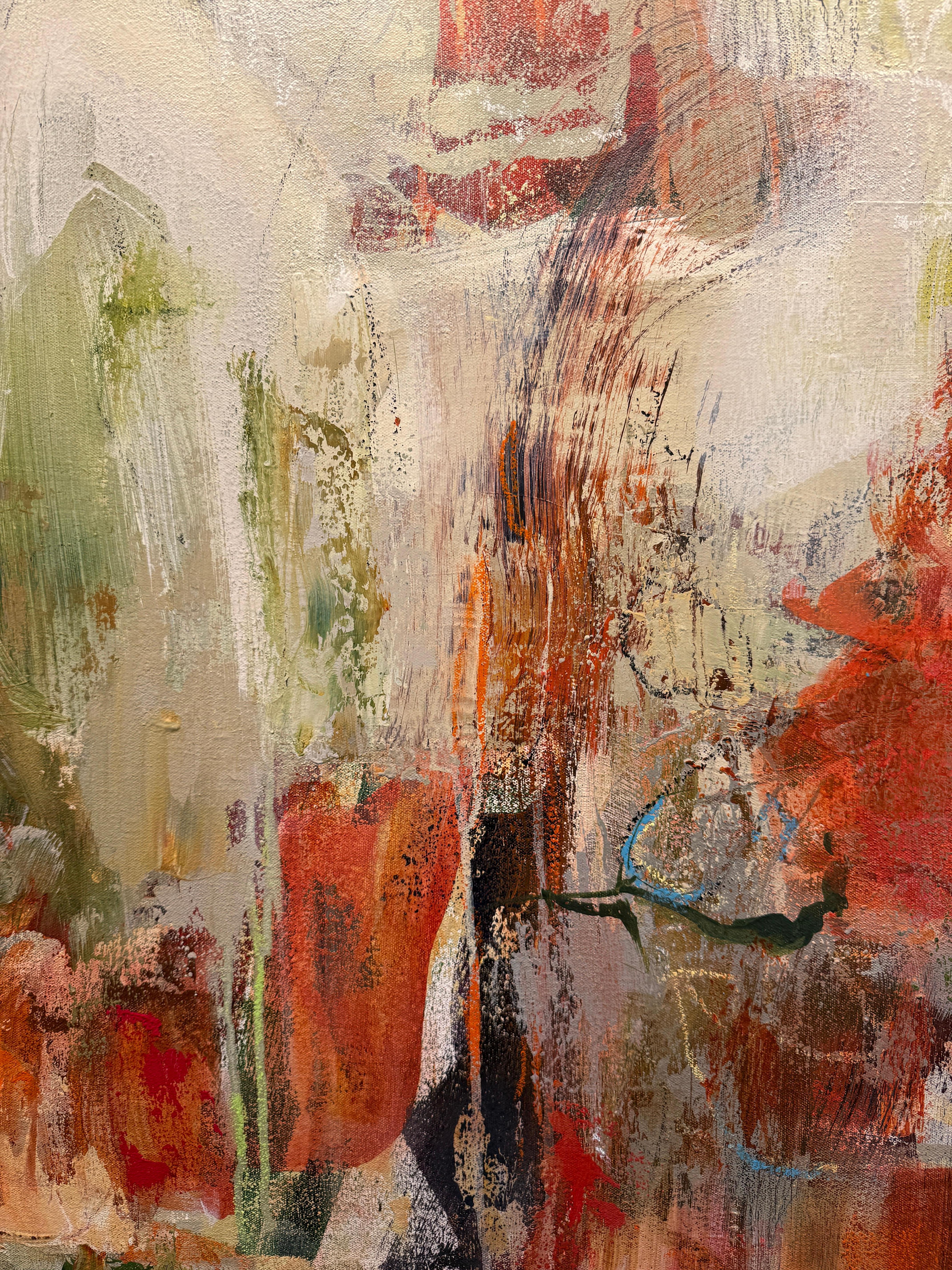 Giardino delle delizie II - Abstract Painting Marrone di Martha Rea Baker