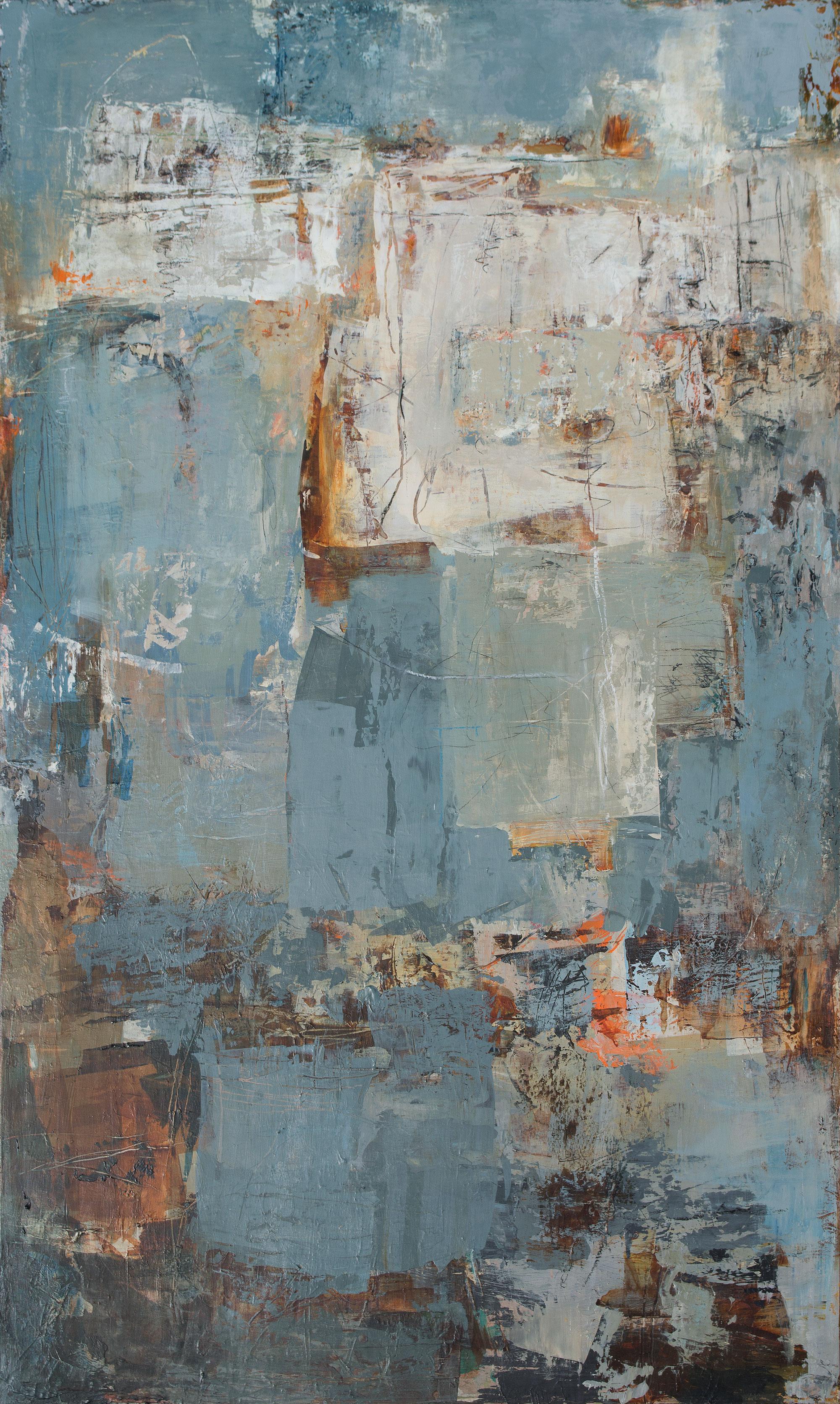 Martha Rea Baker Abstract Painting - Les Calanques