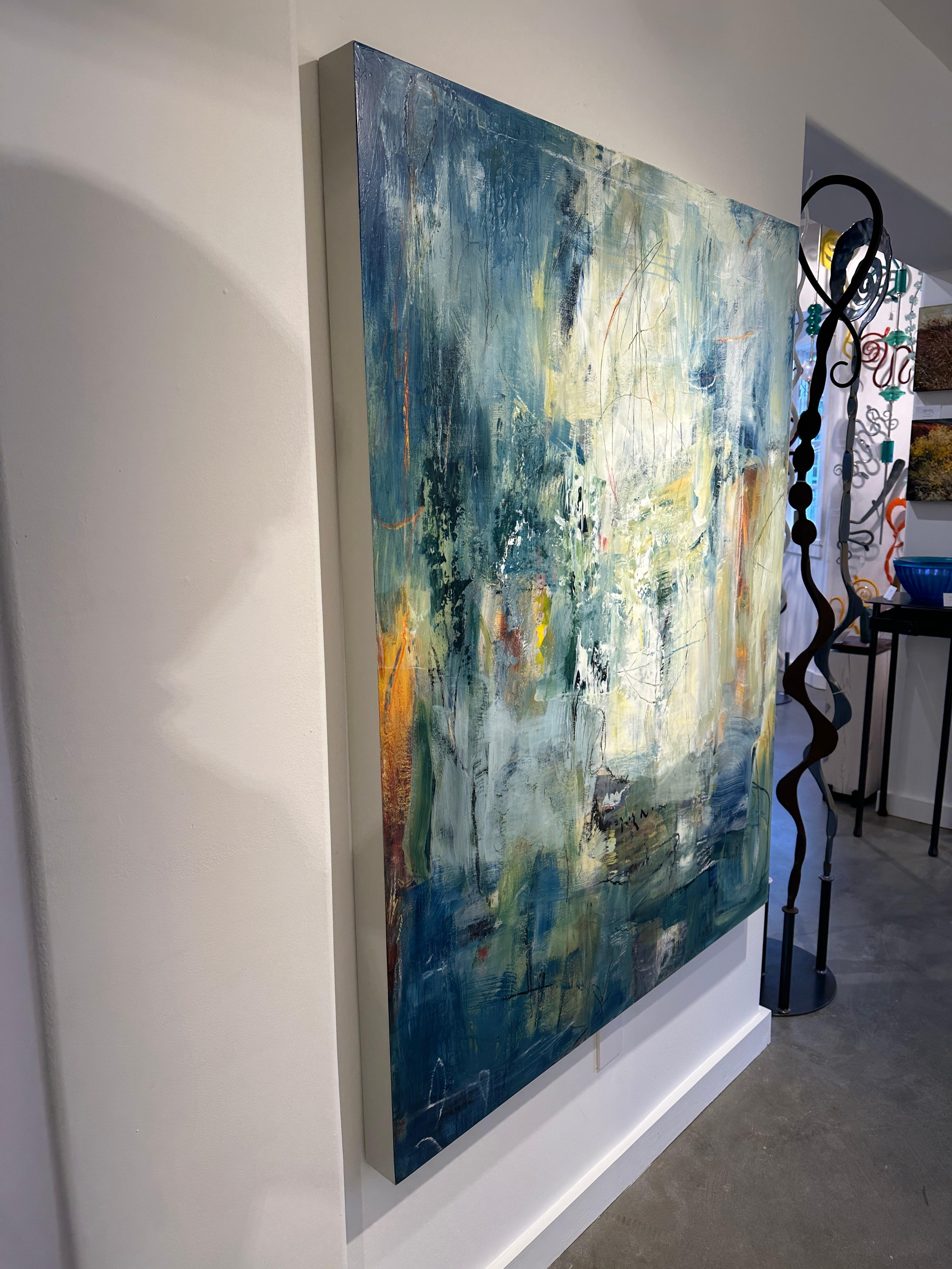 Navigazione III - Painting Astratto di Martha Rea Baker