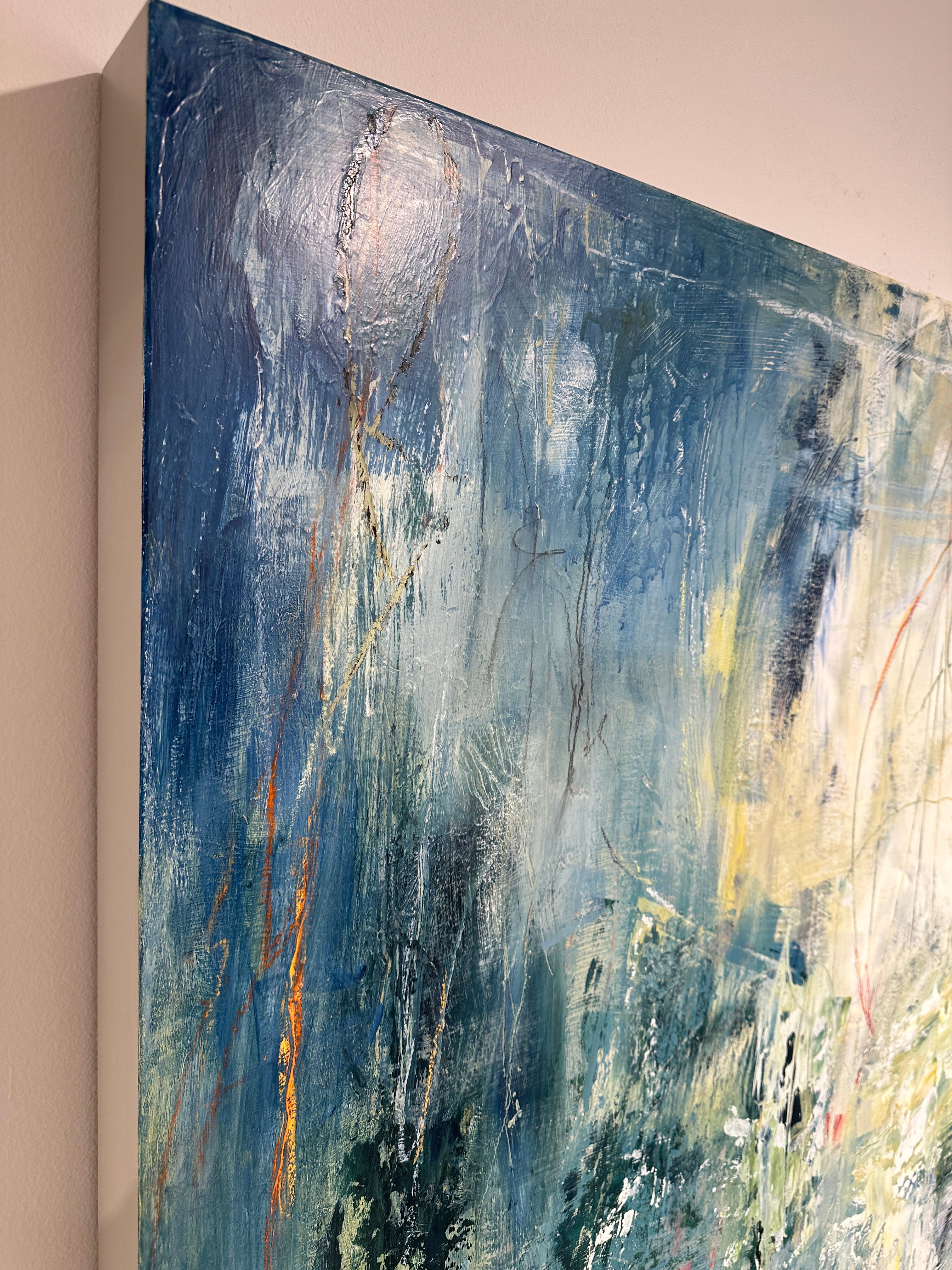 Navigazione III - Abstract Painting Grigio di Martha Rea Baker