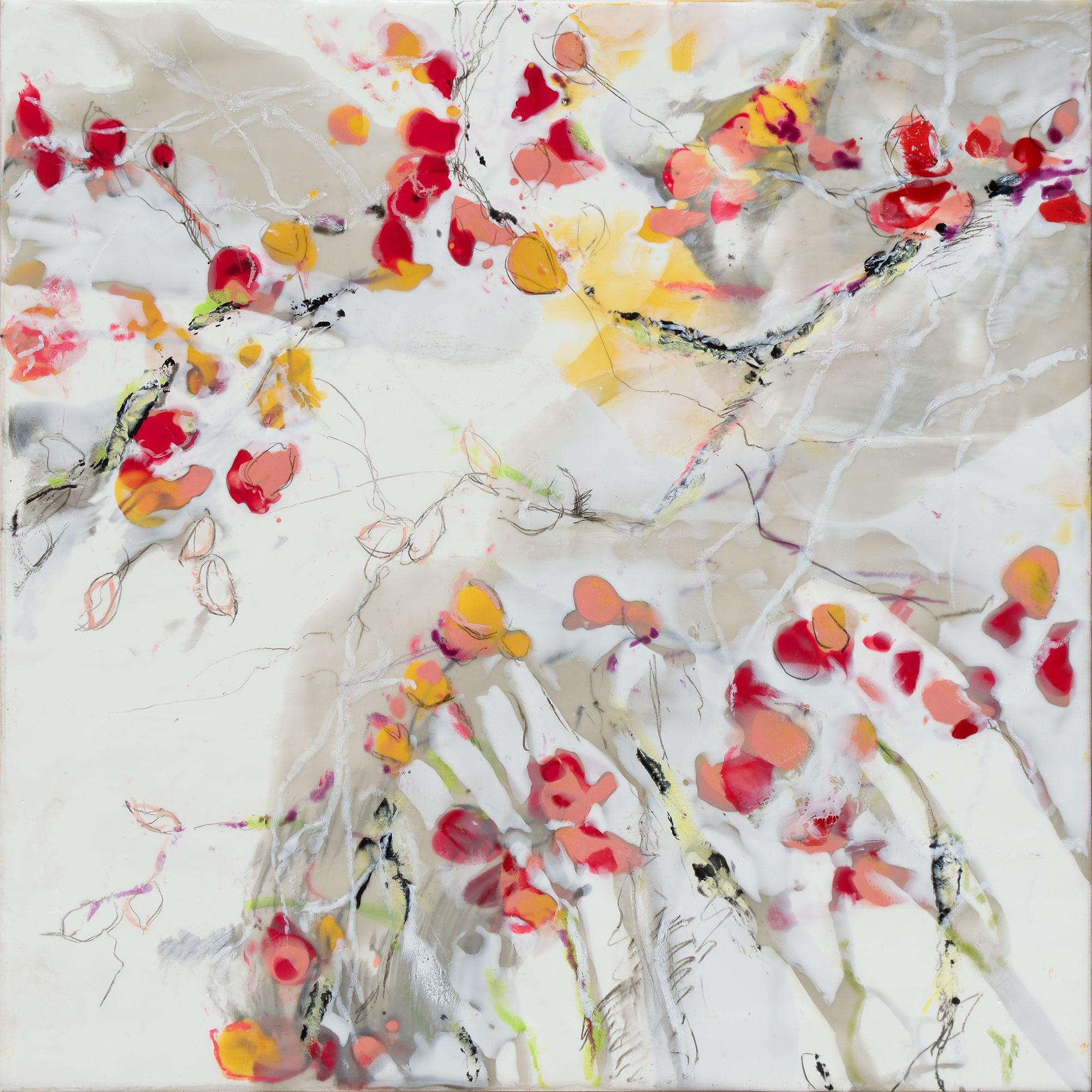 Martha Rea Baker Abstract Painting - Secret Garden III