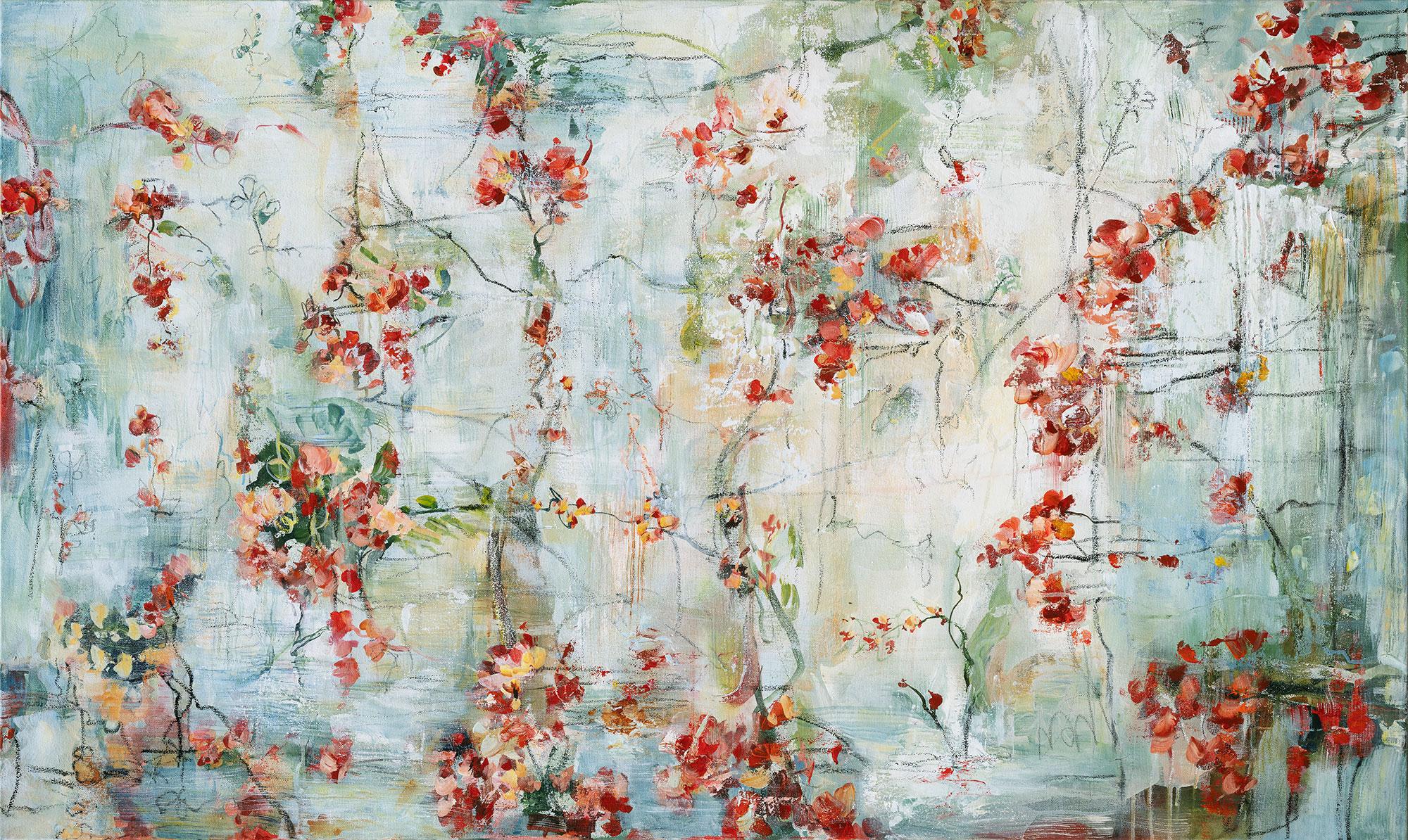 Sunken Garden II - Painting by Martha Rea Baker