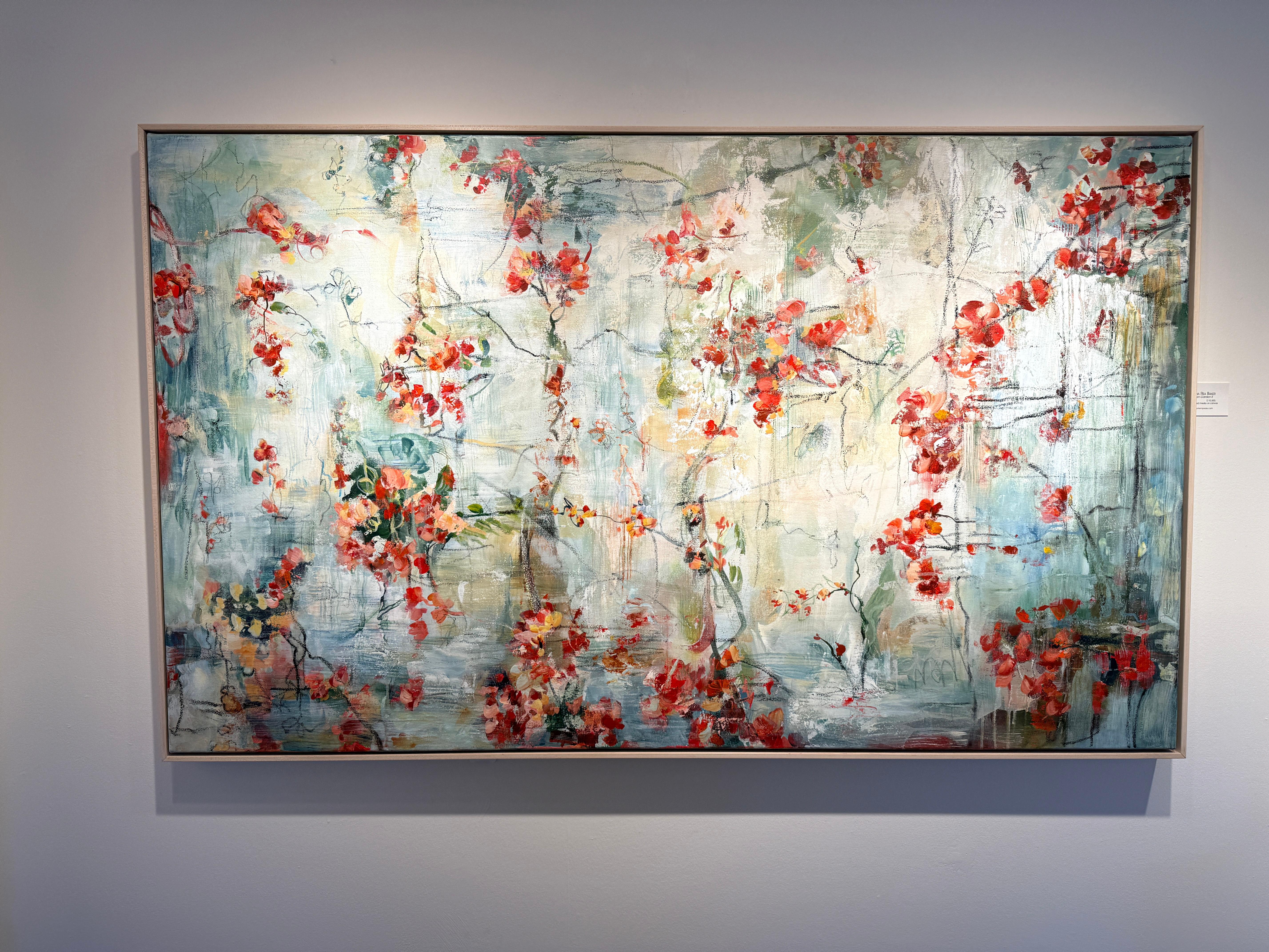 Sunken Garden II - Abstract Painting by Martha Rea Baker