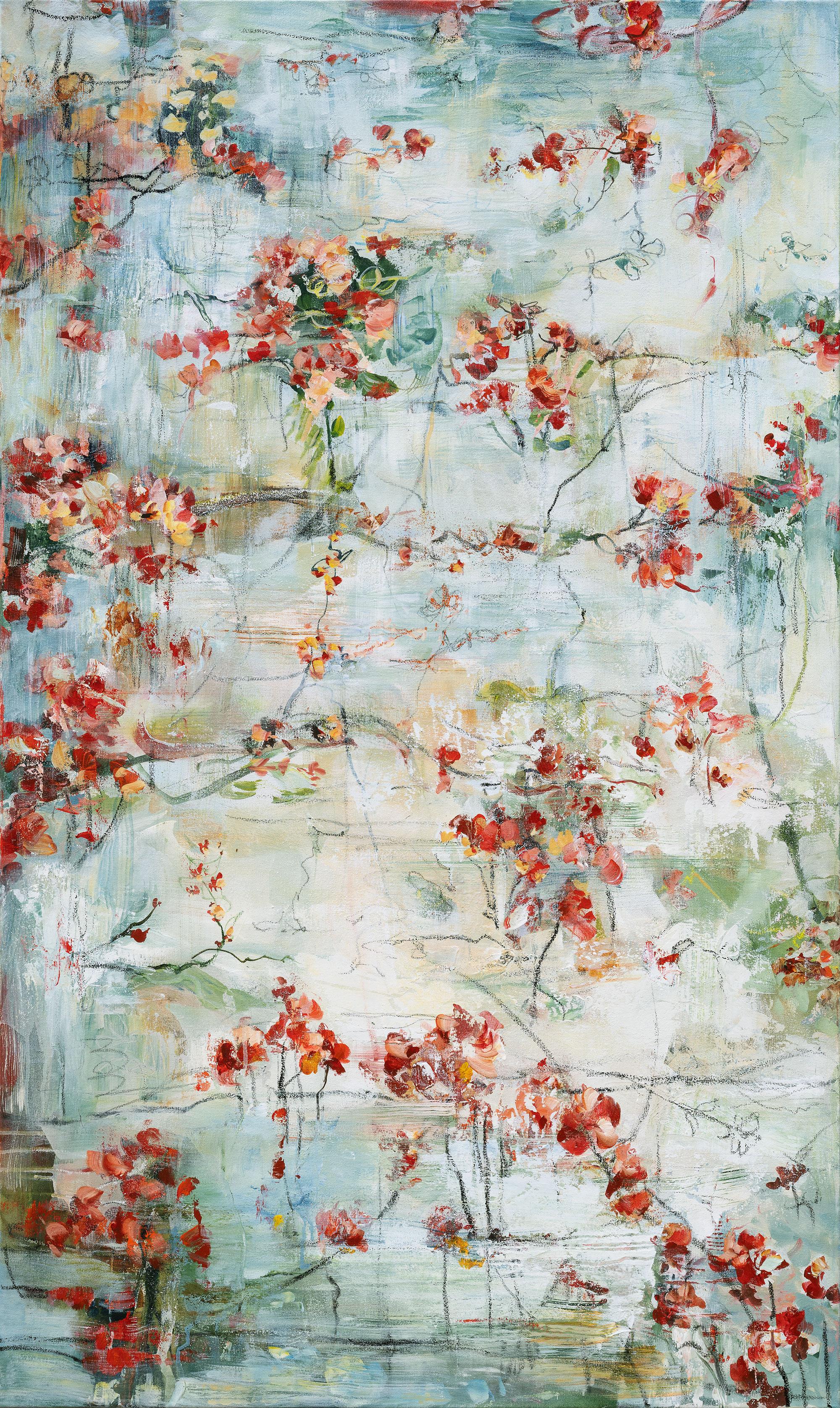 Martha Rea Baker Abstract Painting - Sunken Garden II