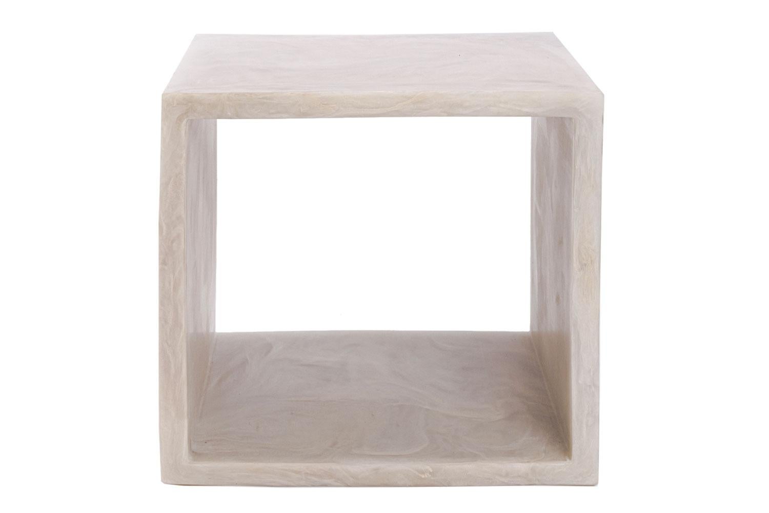 Chief resin table by Martha Sturdy

This 24” open cube works wonderfully as a side table or end table with storage or display below.

Artist, Martha Sturdy was born in 1942 in Vancouver, British Columbia, where she has spent the extent of her