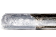 Martha Sturdy Olive und Soft Gray Marmor Dual Pour Harz Kanu Tablett