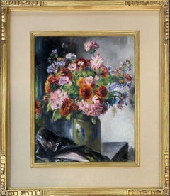 Still Life with Flowers in a Stoneware Vase