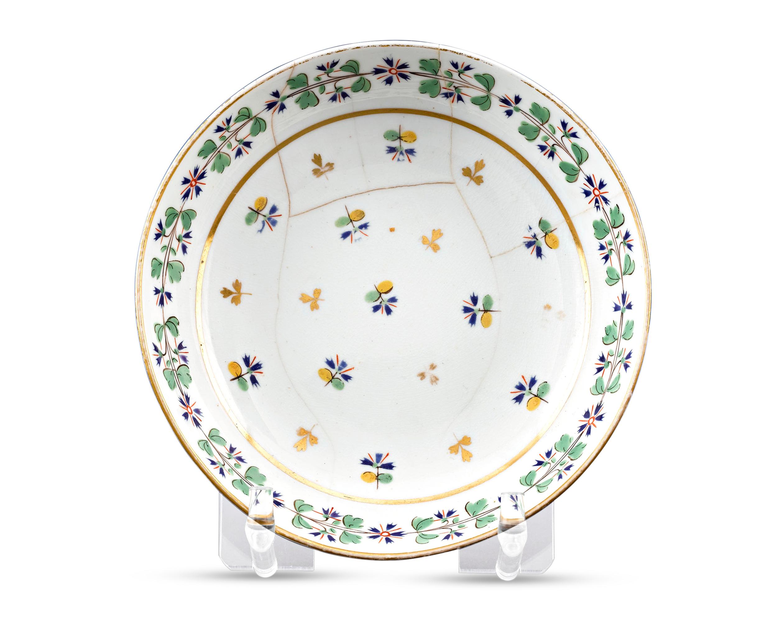 American Martha Washington's Porcelain Cups and Saucer