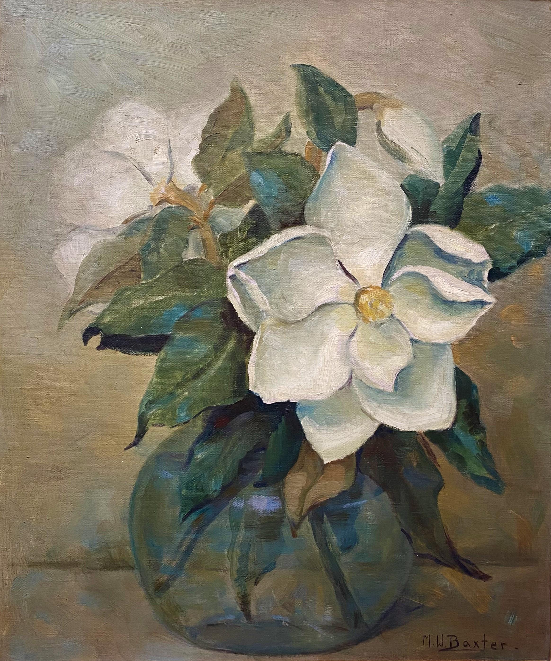 Magnolias - Painting by Martha Wheeler Wallace Baxter