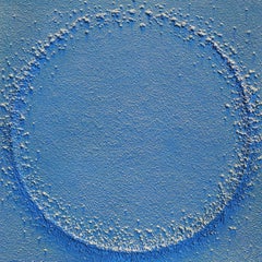 "Breaking Circle ii." Contemporary Mixed Media Abstract Painting