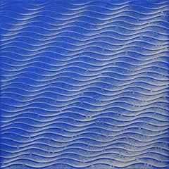 "Constantemente" Pintura abstracta contemporánea de arena en técnica mixta