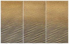 Flow iv:  Contemporary Mixed Media Abstract Triptych Painting