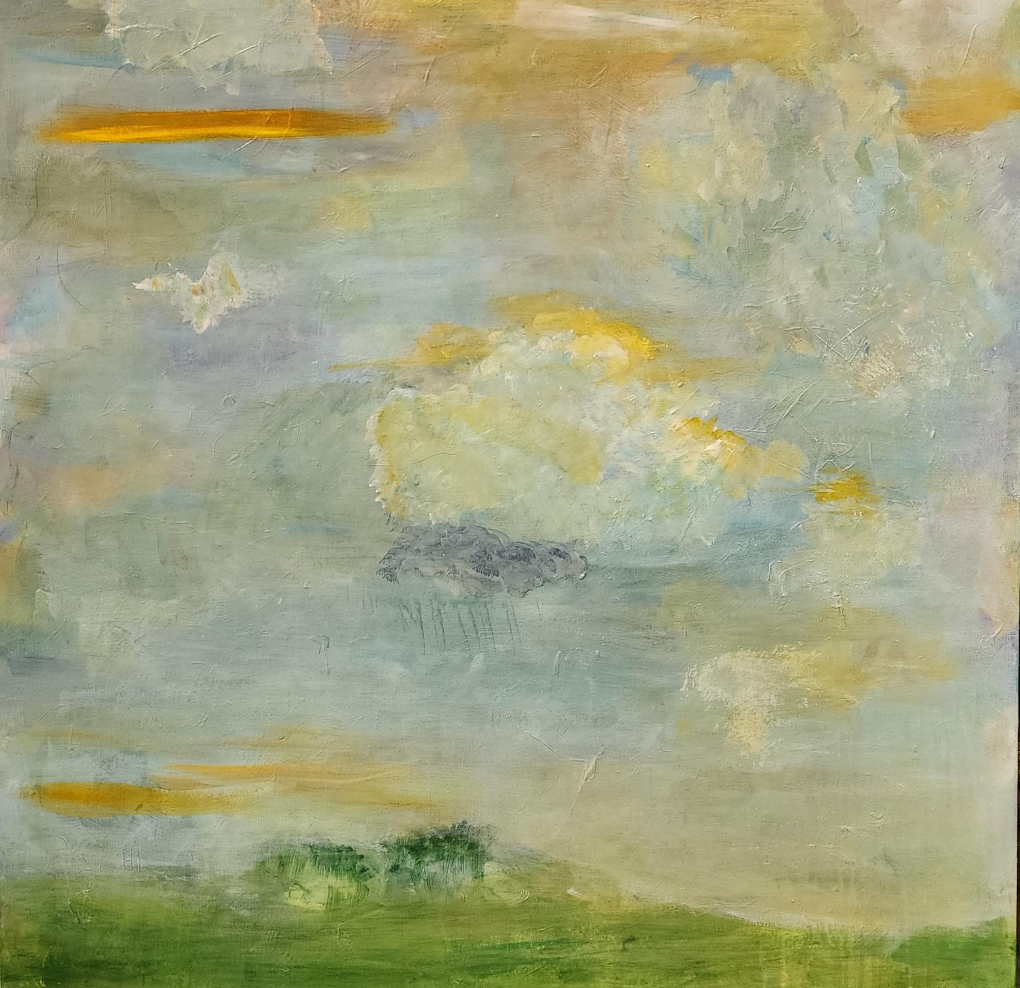 Ein Lichtstrahlen  Acryl Abstrakt Farbenpracht Emotionen Zeitgenössische Kunst (Braun), Abstract Painting, von Marthann Masterson